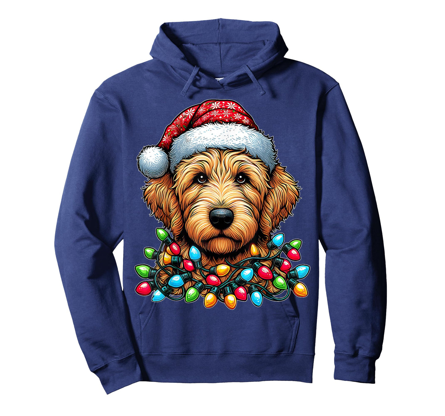 Golden Doodle Goldendoodle Christmas Hat Xmas T-Shirt
