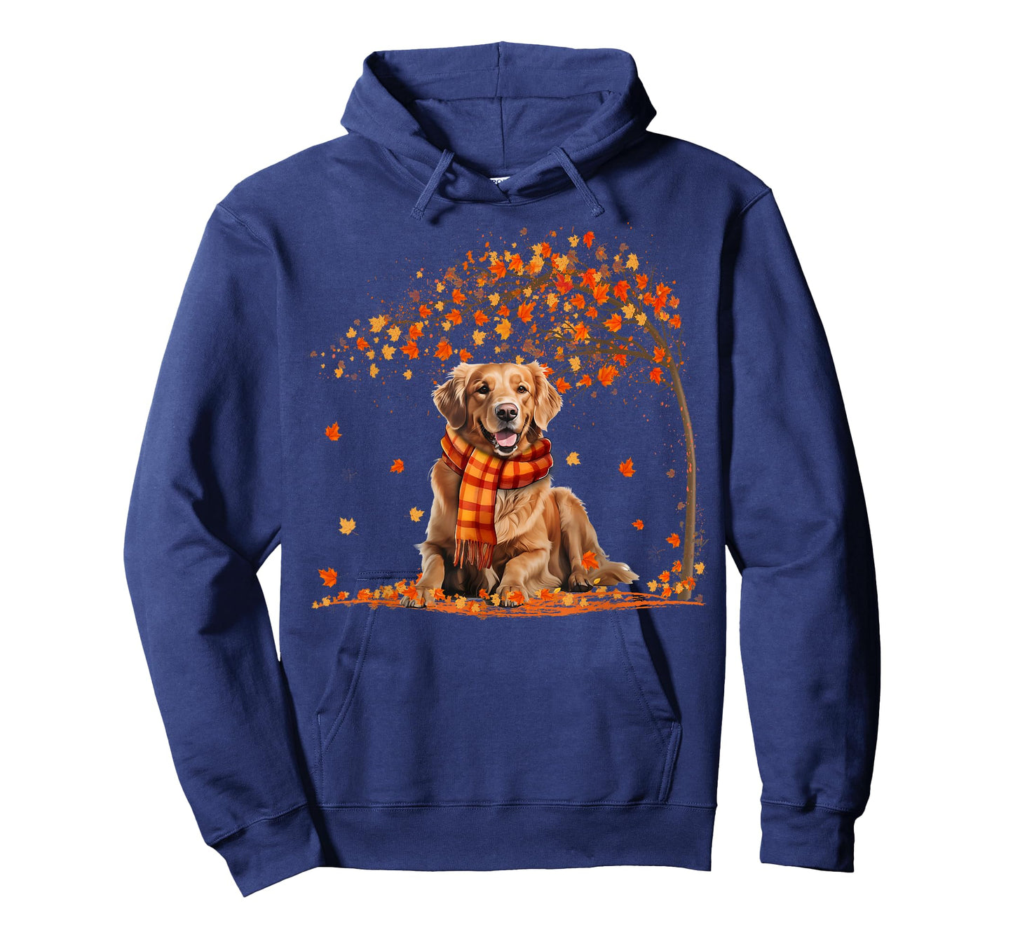Golden Retrievers Hello Autumn Leaf Fall For Dog Lover T-Shirt