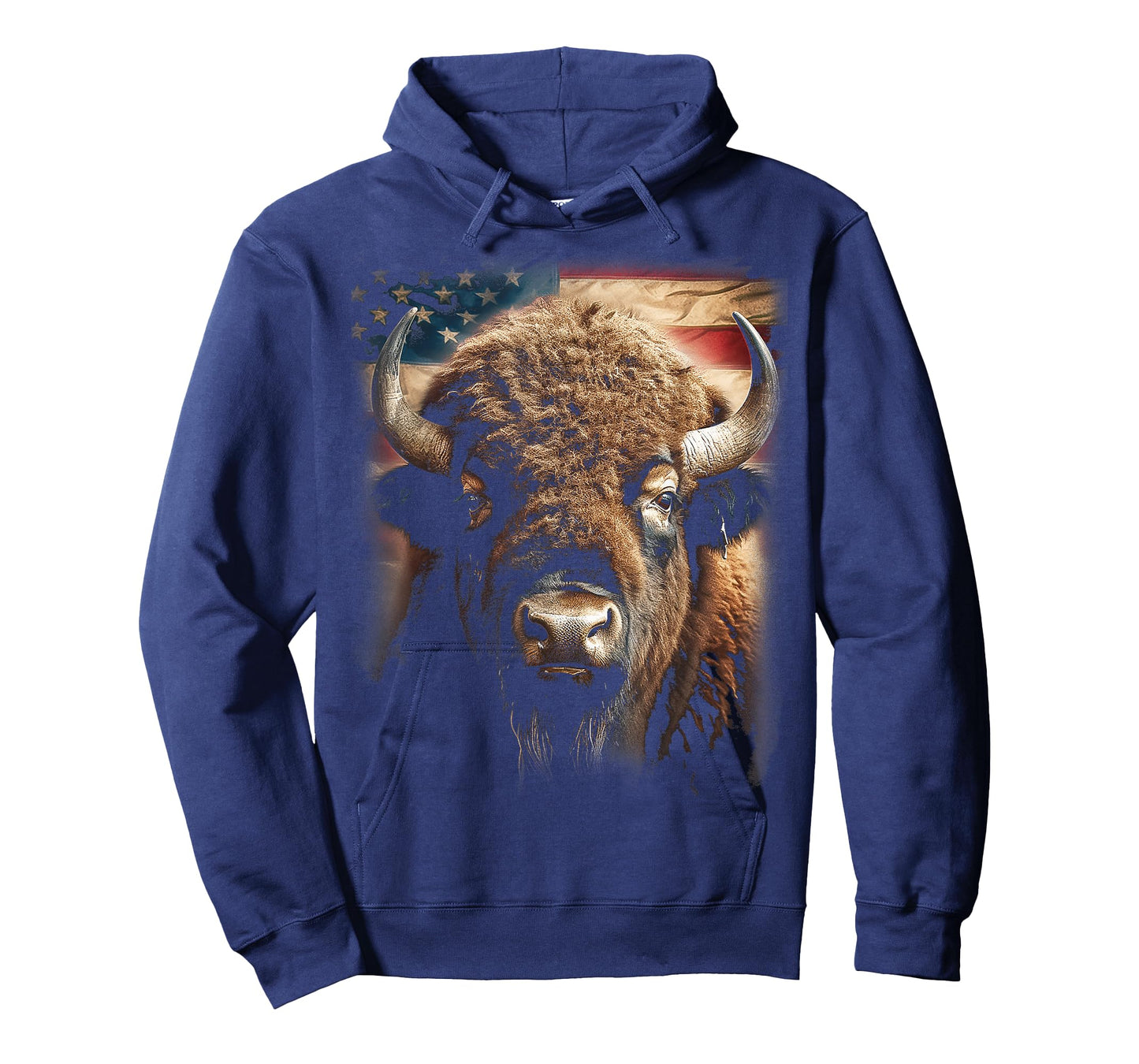 Western Buffalo American Bison USA Buffalo American flag Women Kids Men T-Shirt