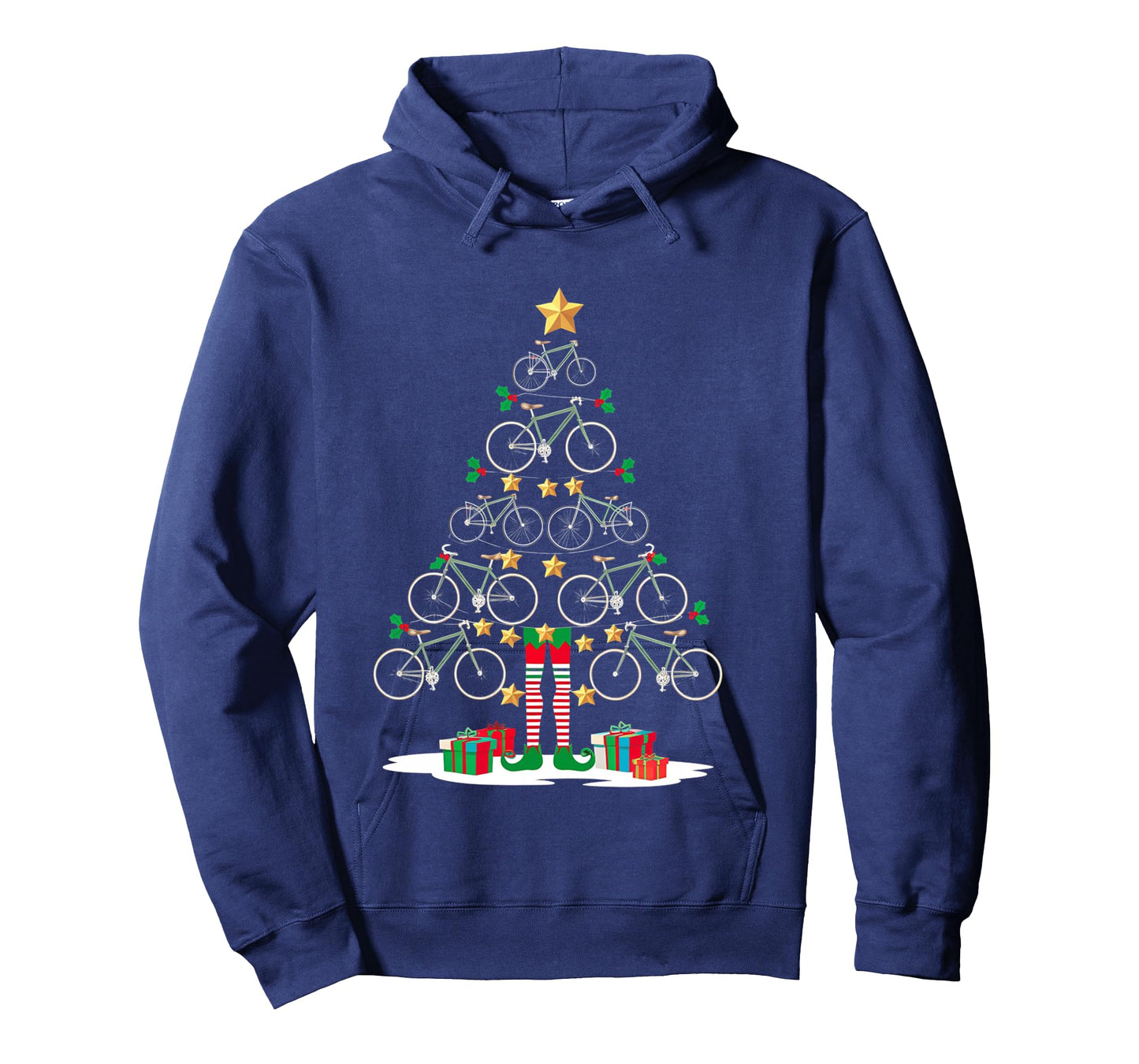 Christmas Ornament Bicycle Christmas Tree Bicycle Lover Xmas Long Sleeve T-Shirt
