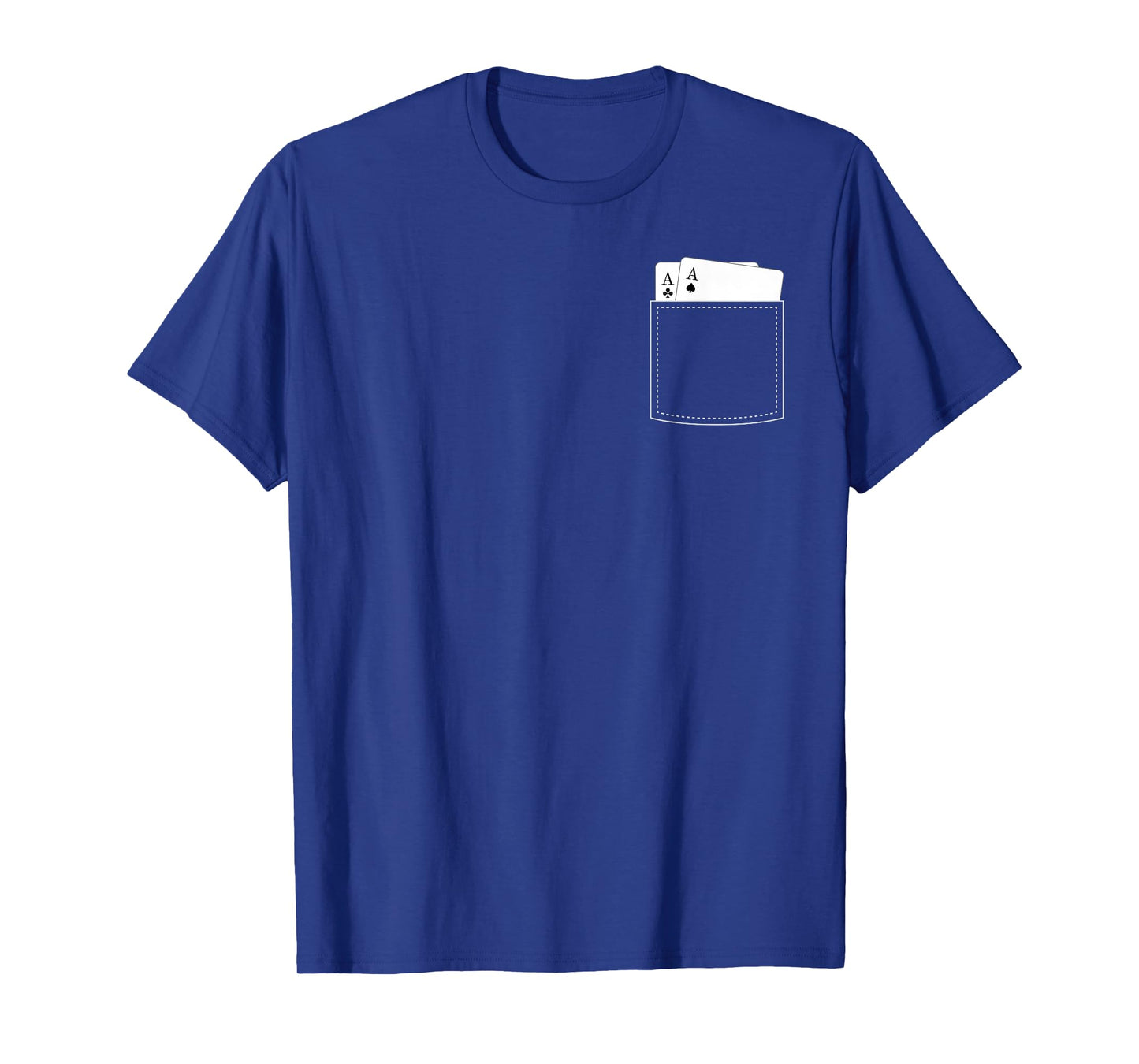 Pocket Blackjack Cards Poker Spades & Clubs design T-Shirt