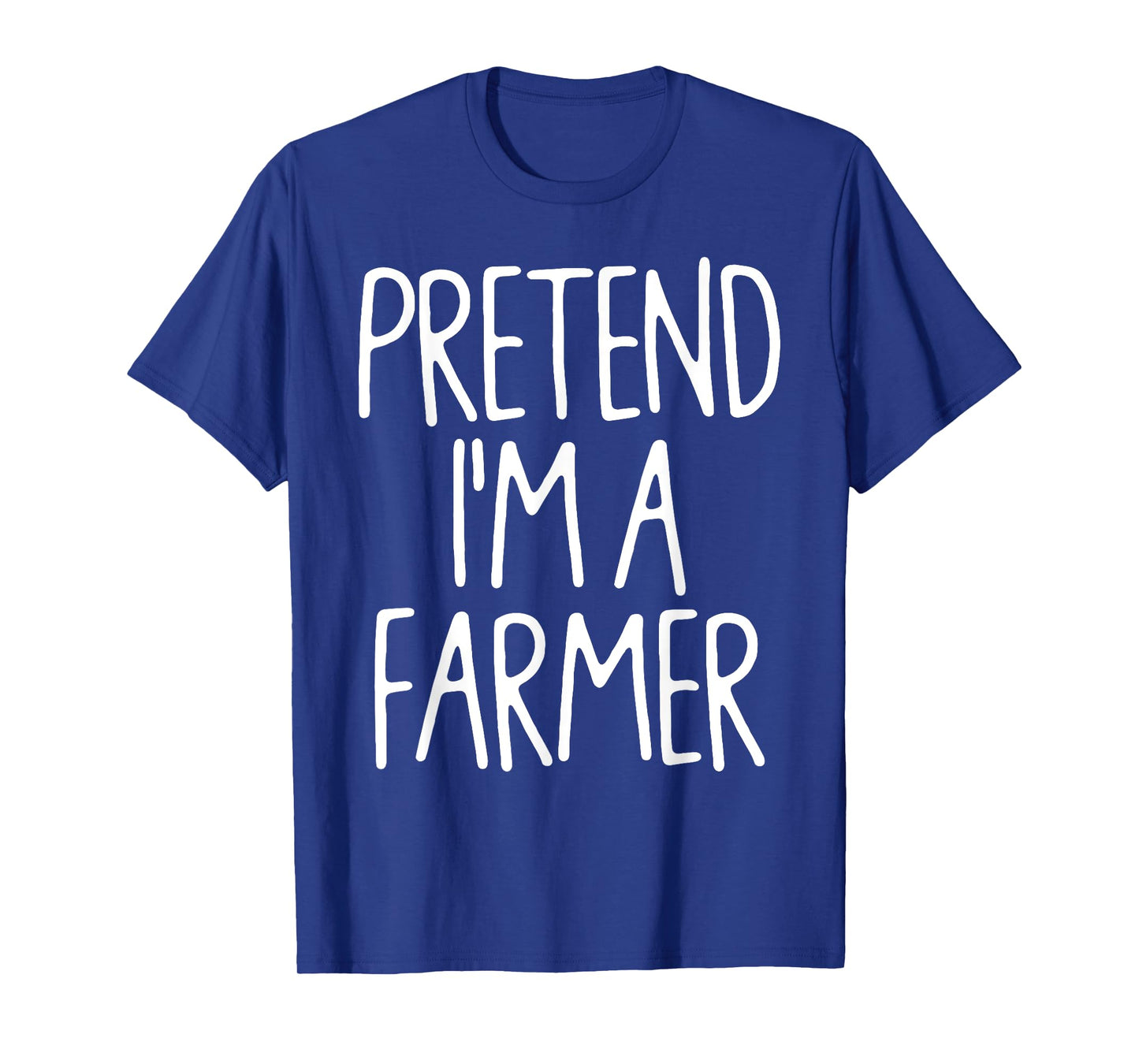 Pretend I'm A Farmer Matching Lazy Easy Halloween Costume T-Shirt