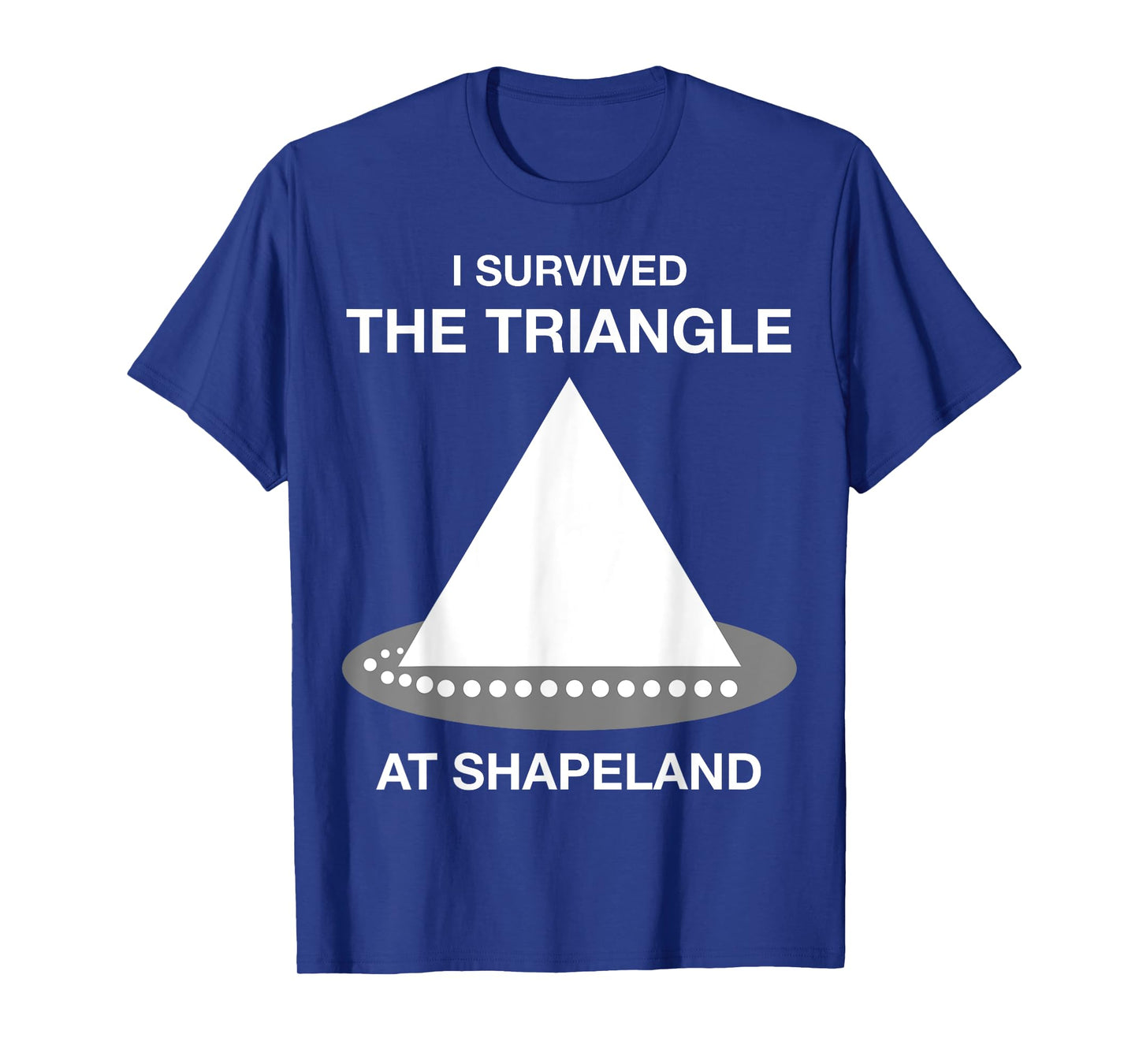 Funny I Survived the Triangle at Shapeland Math Teacher T-Shirt