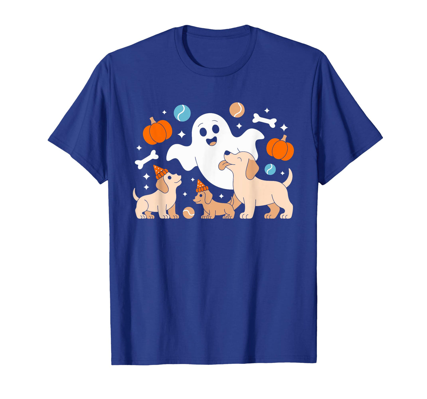 Ghost Dog Dad Halloween Design With Cute Spooky Puppy T-Shirt