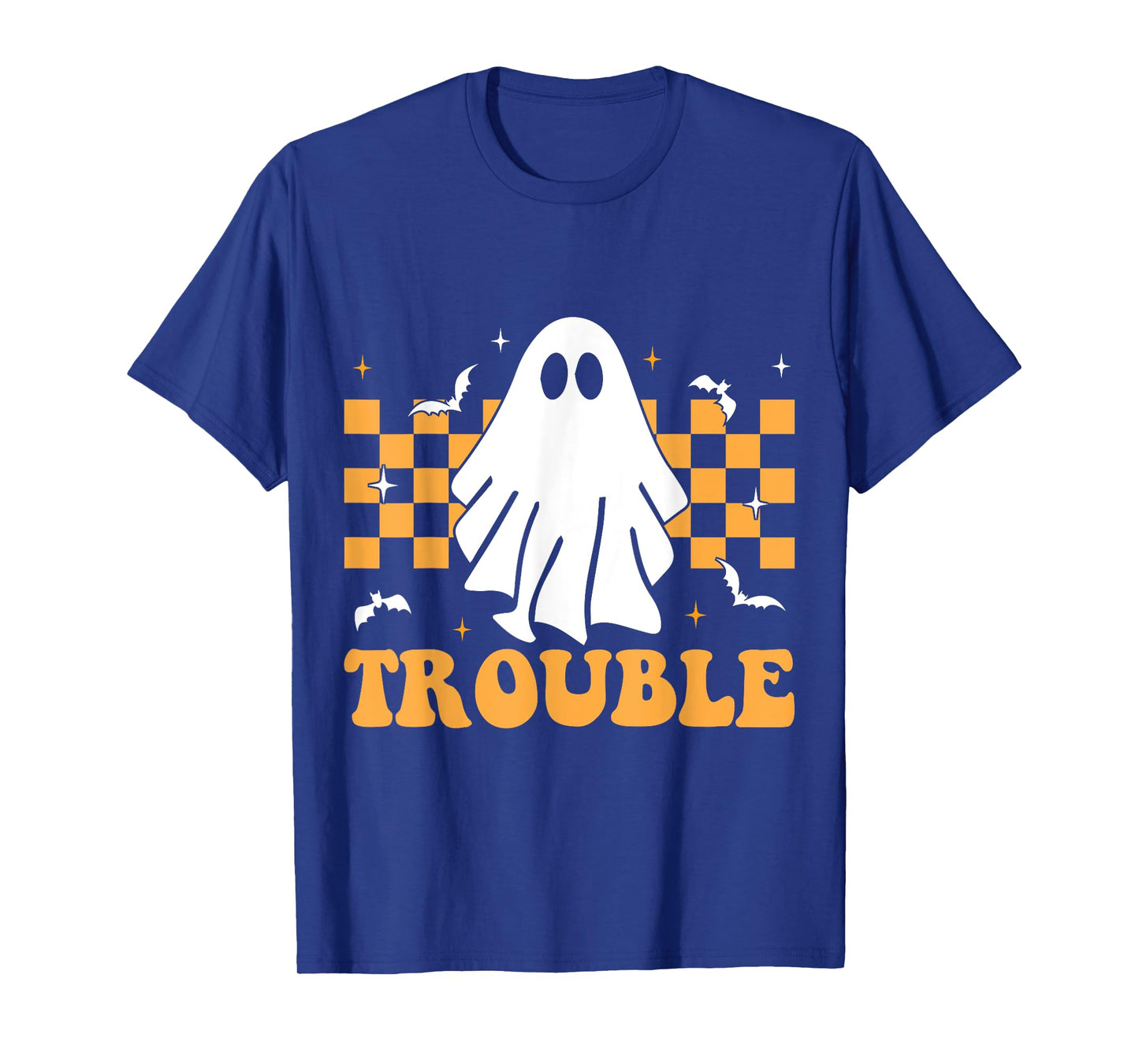 Where I Go Trouble Follows Matching Halloween Pajama Couples T-Shirt