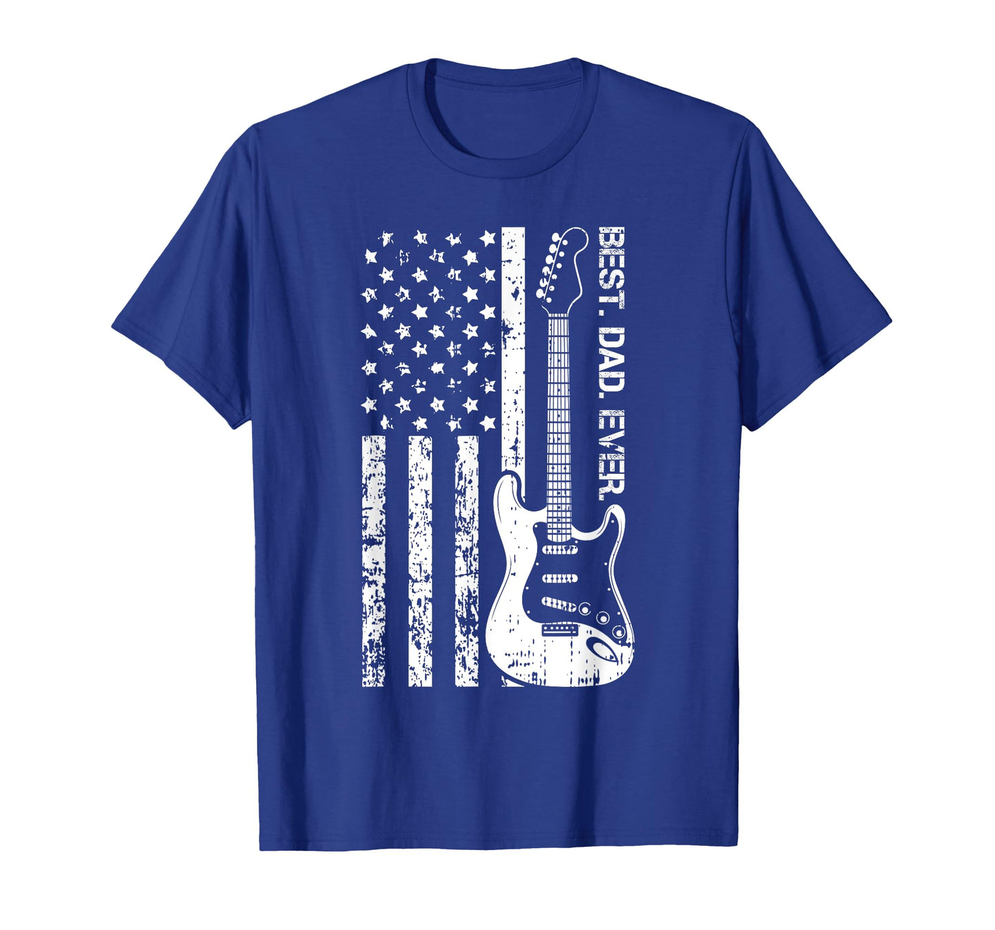Best Dad Ever Fathers Day Guitar Player Musician Papa Men T-Shirt