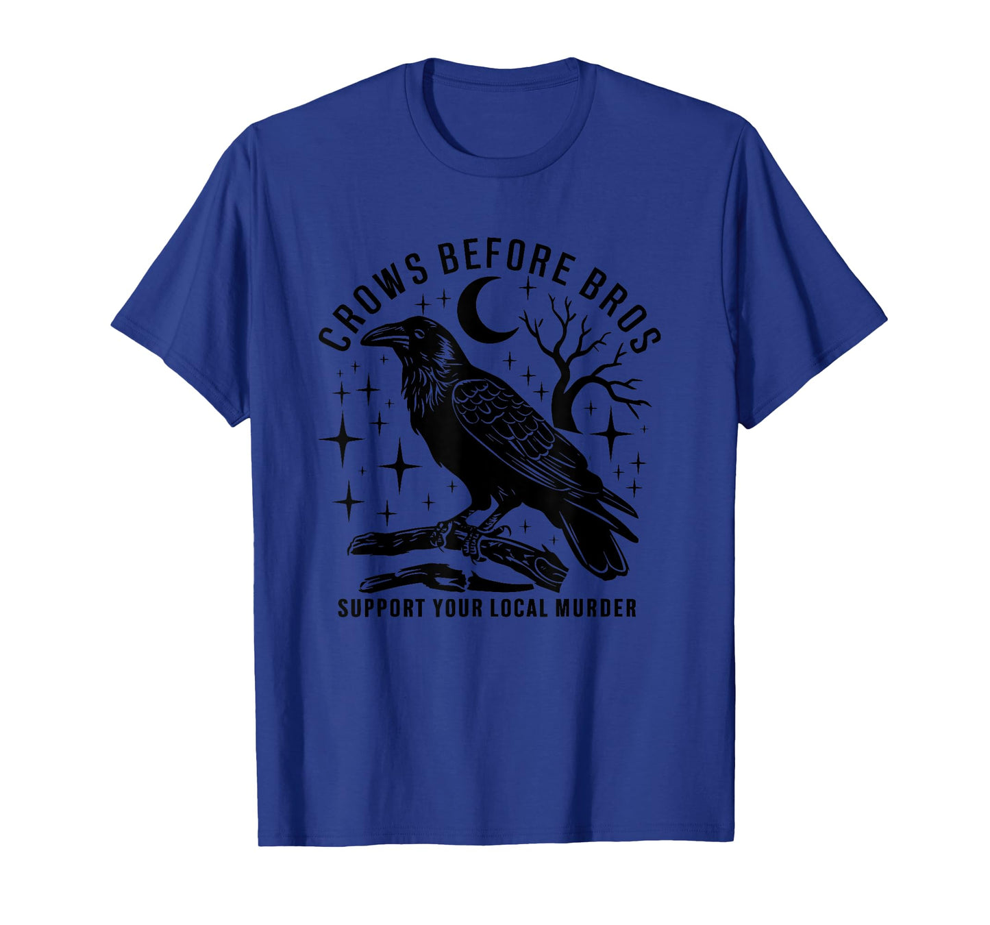 Vintage Crows Before Bros Feminist Women T-Shirt