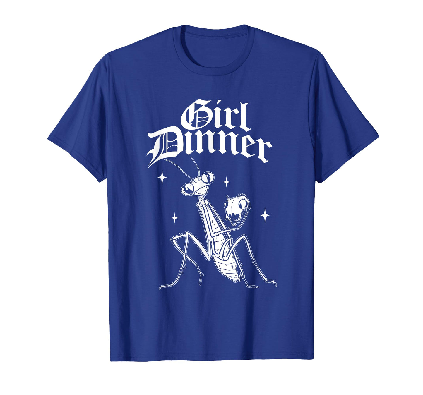 Praying Mantis Girl Dinner Vintage Style, Funny Animal Meme T-Shirt
