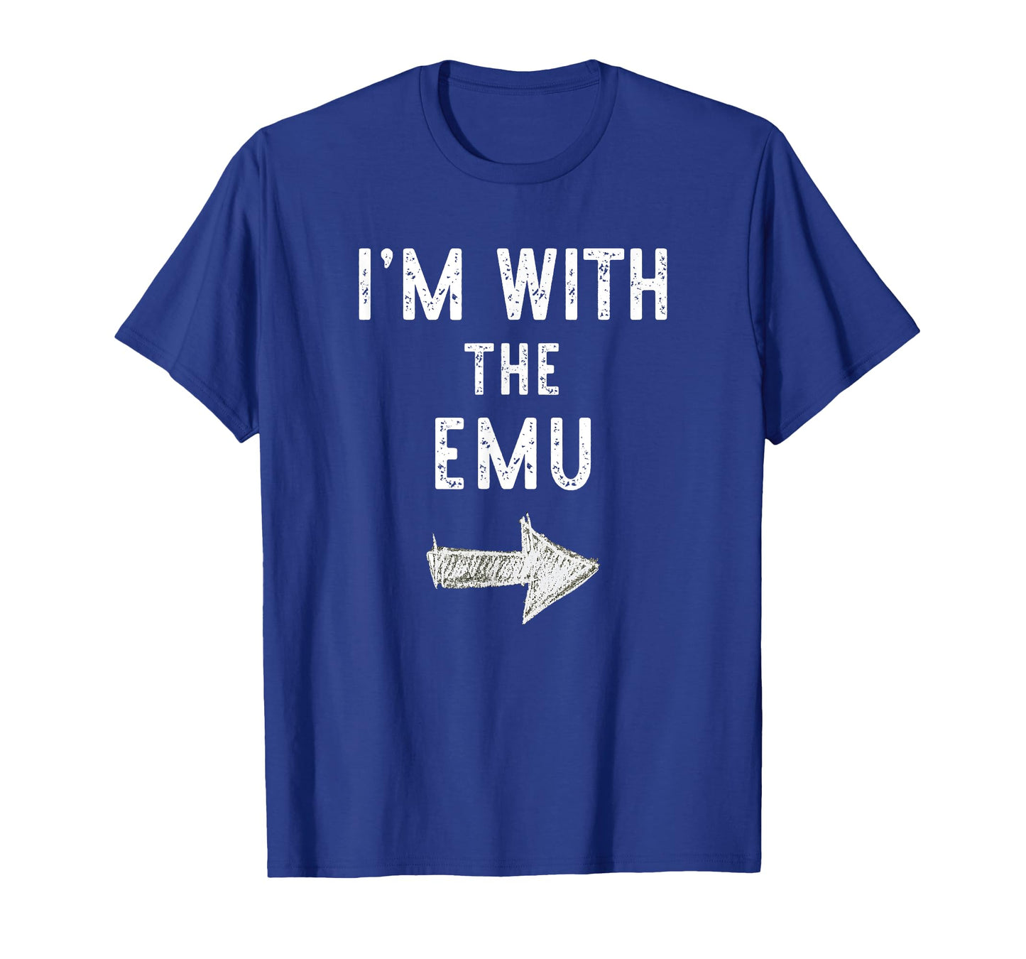 I'm With The Emu Costume Halloween Matching Couple T-Shirt