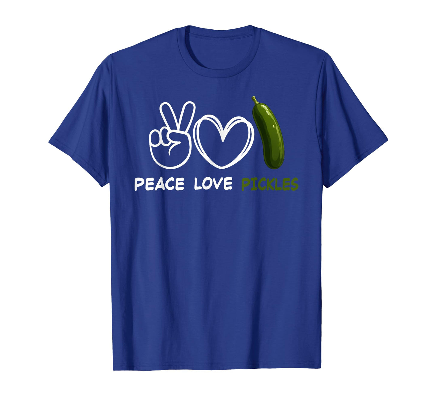 Peace, Love Pickles Retro Pickles Lover Food Lover T-Shirt