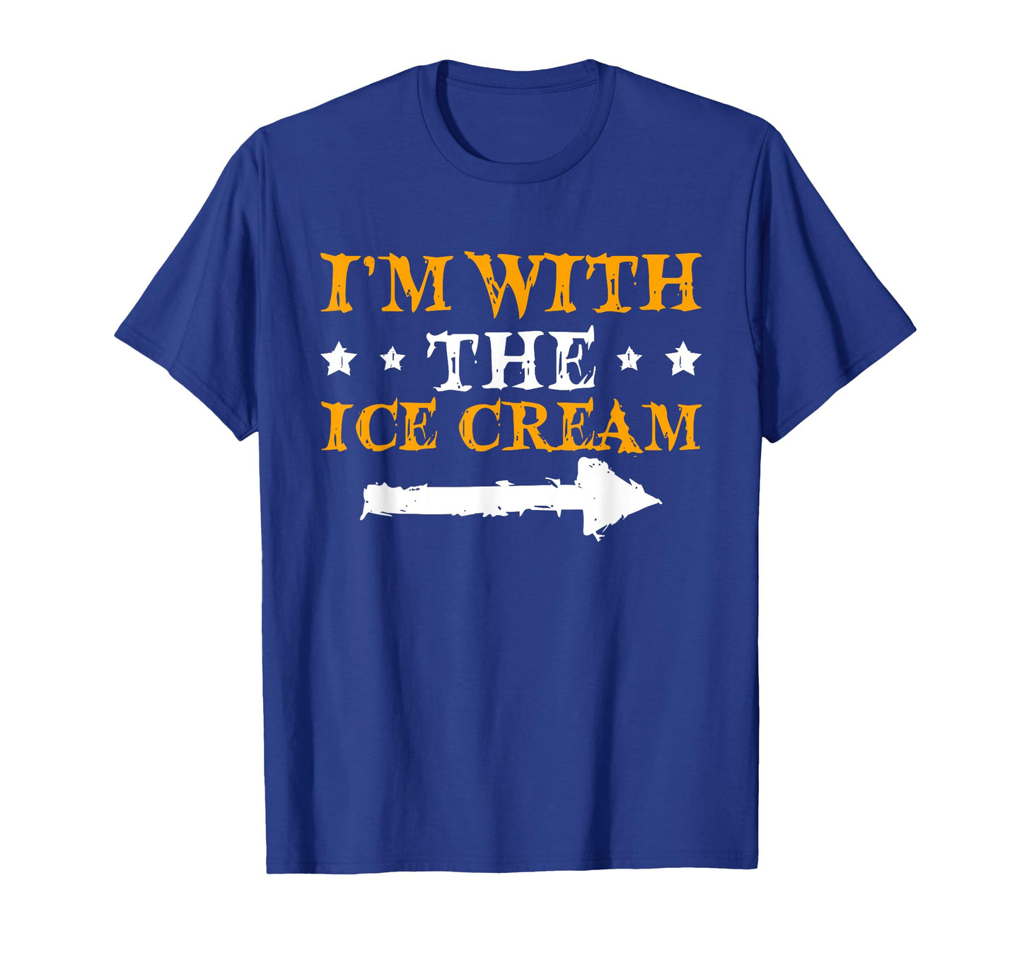I'm With The Ice Cream Funny Couple Halloween Men Women T-Shirt