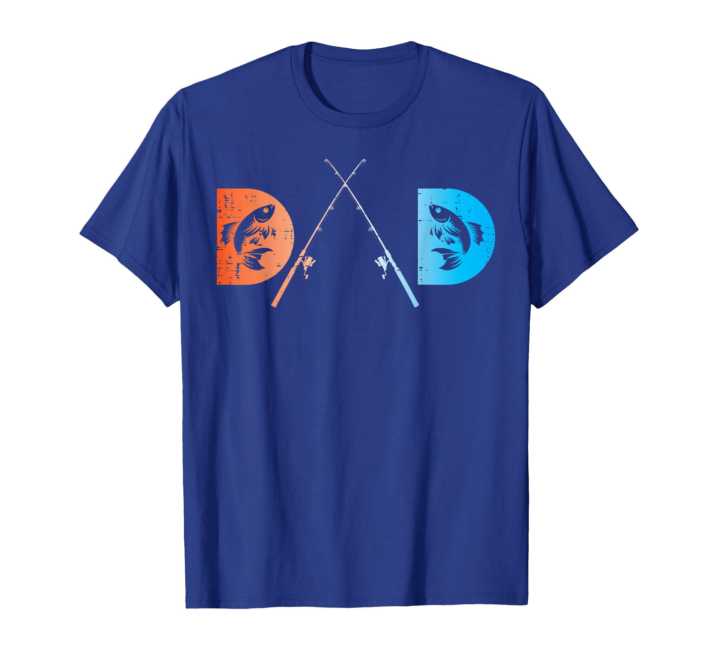 Fathers Day Dad Fishing Rod Cool Fisherman Daddy Papa Angler T-Shirt