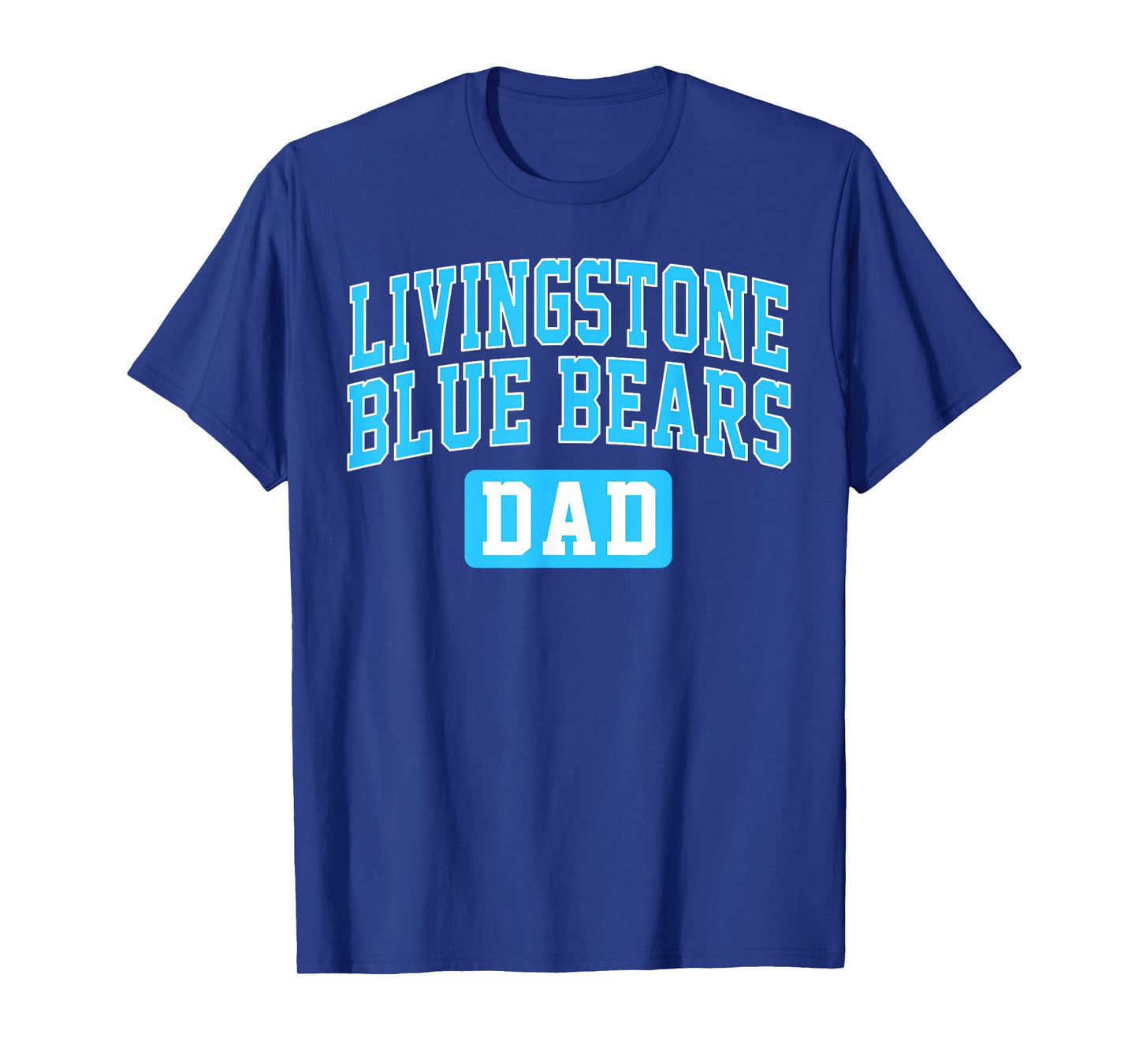 Livingstone College Blue Bears Dad Arch Vintage Design T-Shirt