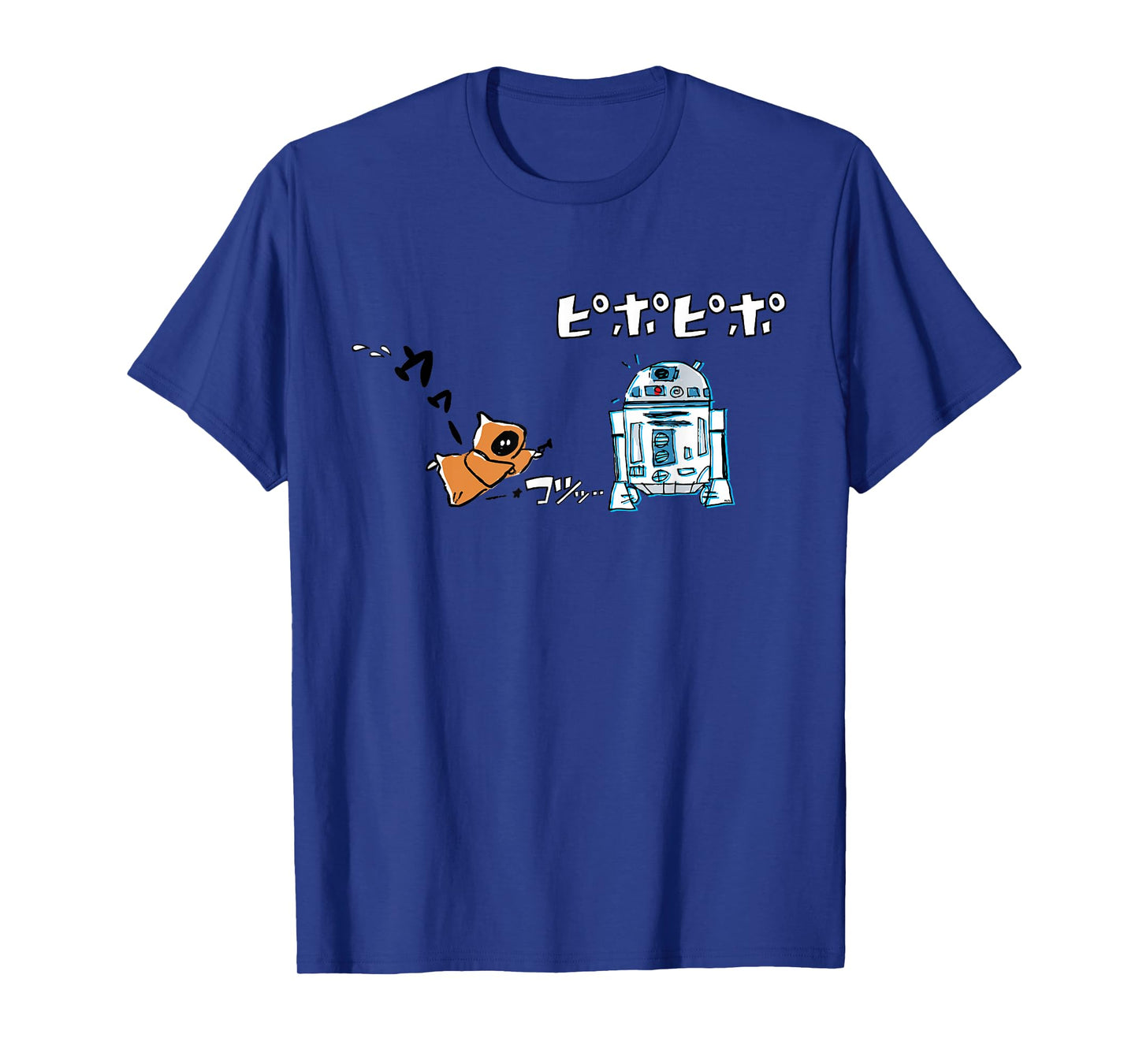 Star Wars R2-D2 and Clumsy Jawa Japan Cute Kawaii Doodle T-Shirt
