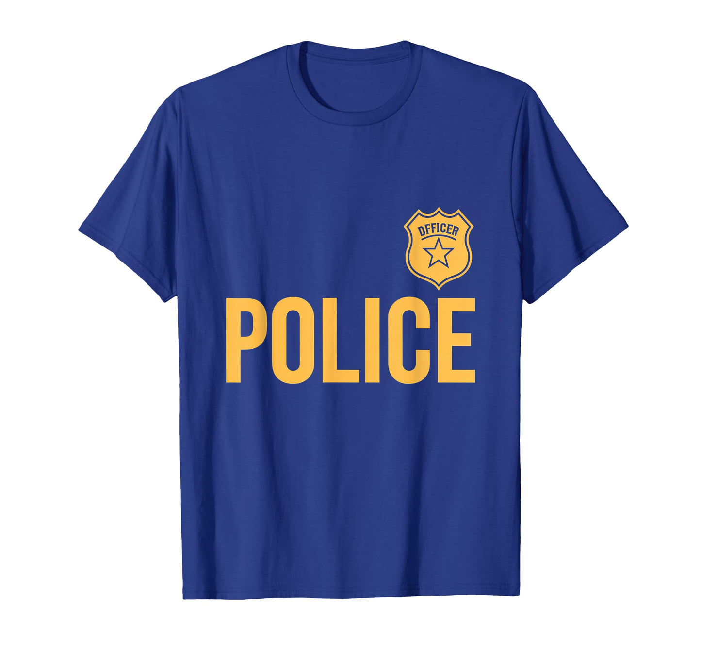Police Officer Police Badge Halloween Costume Kids Adults T-Shirt