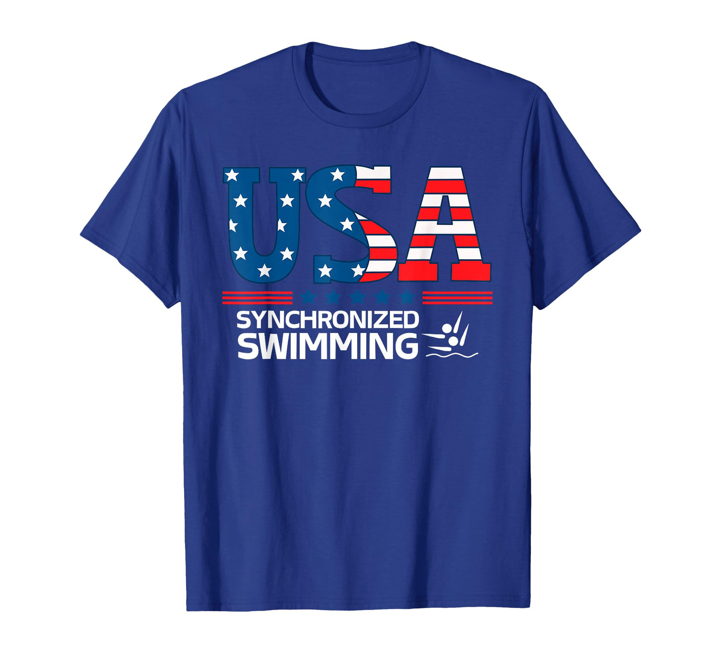 Synchronized Swimming United States Flag USA Sport swimming T-Shirt