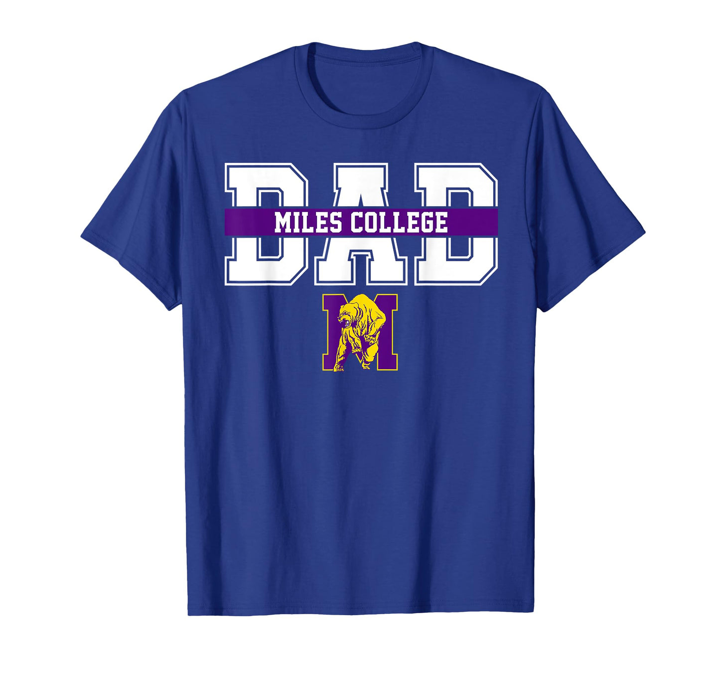 Miles College Dad Father Arch Vintage Design Men T-Shirt