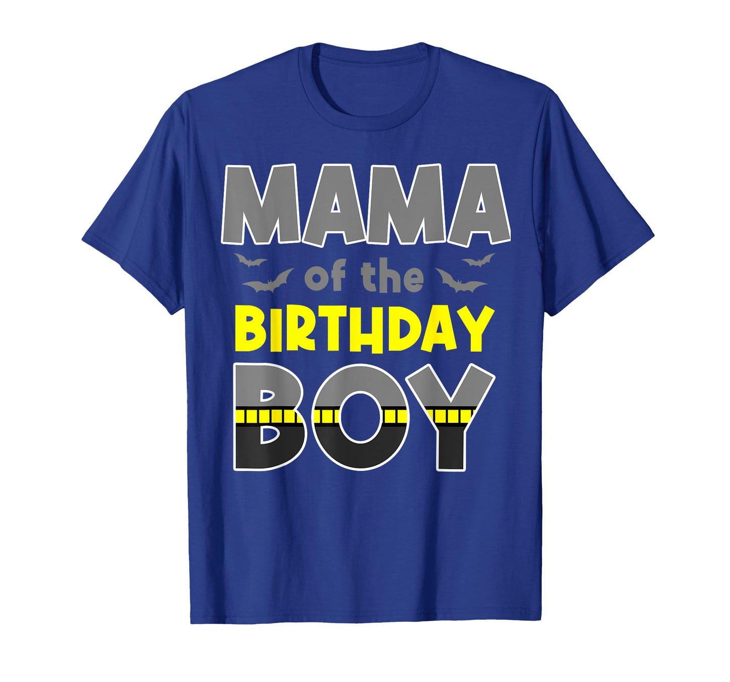 Mama Of The Birthday Boy Bat Family Party Theme Boys Gift T-Shirt