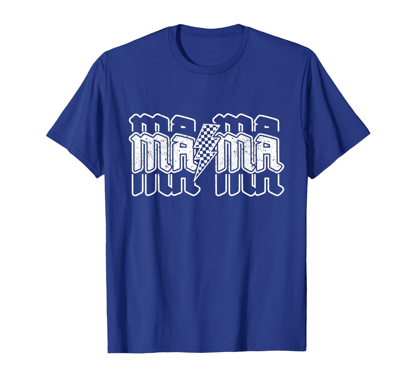 Checkered Mama Lightning Bolt Mother's Day For Mom Mother T-Shirt