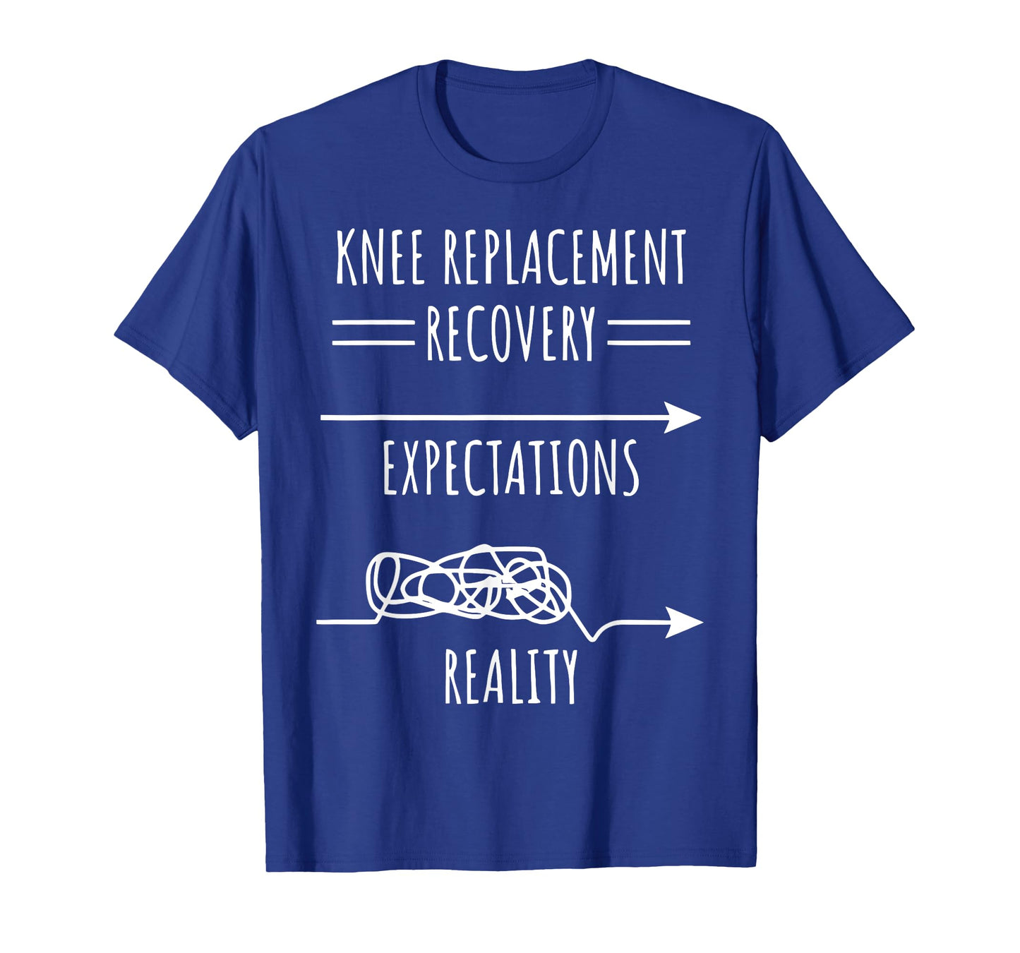 Knee Replacement Recovery Expectations Reality Surgery T-Shirt
