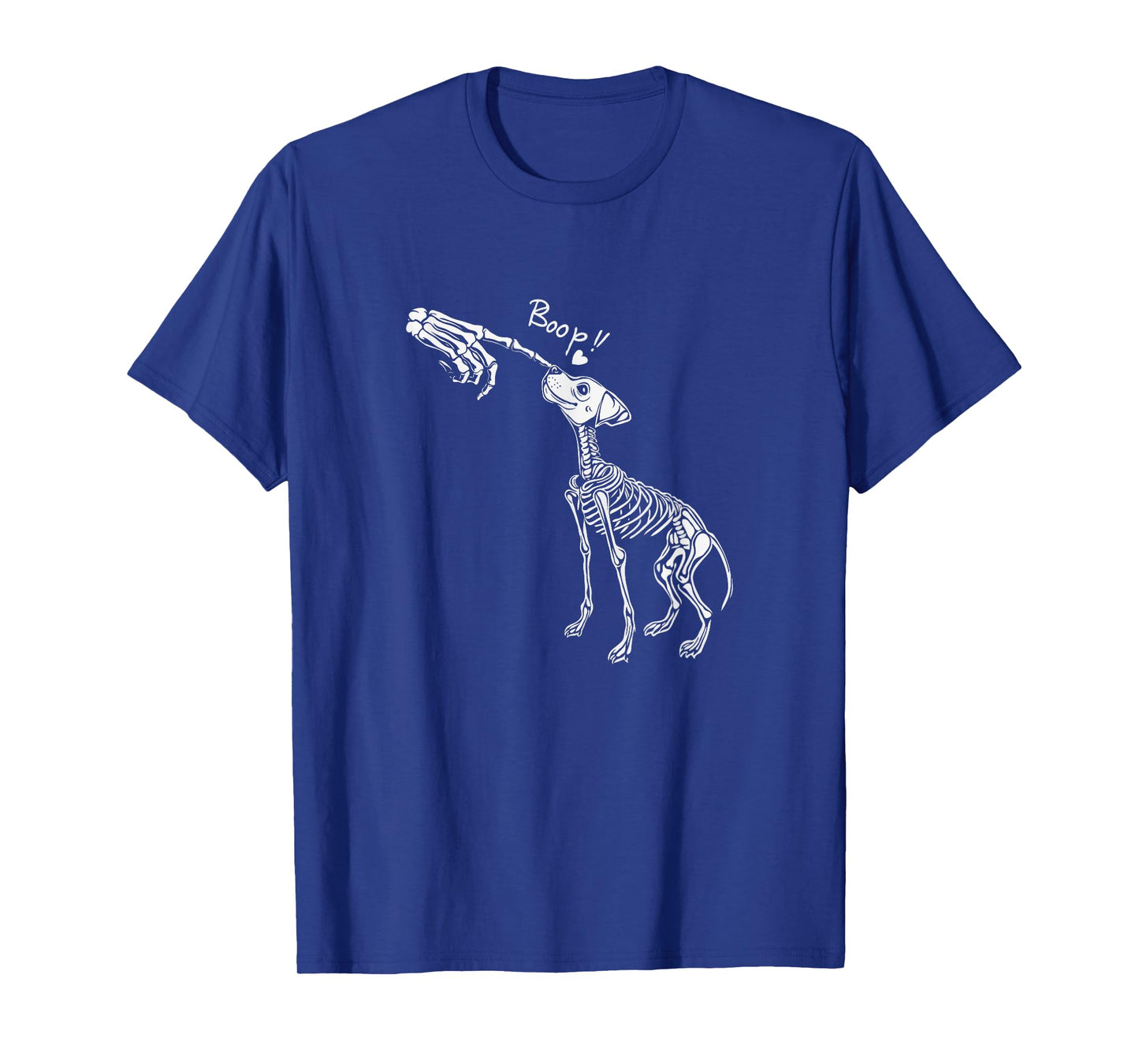 Funny Dog Skeleton Hand Boop Halloween Puppy Dog T-Shirt