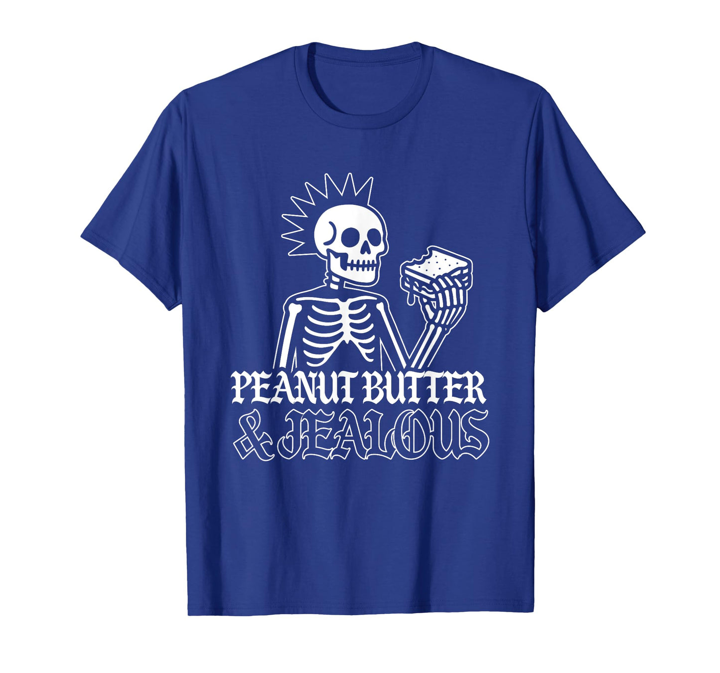 Peanut Butter And Jealous Skeleton Metal T-Shirt