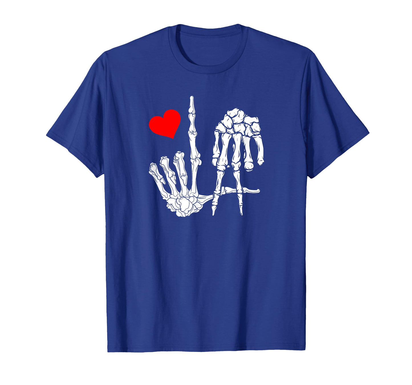 Los Angeles With Skeleton LA Sign to Love and Represent City T-Shirt
