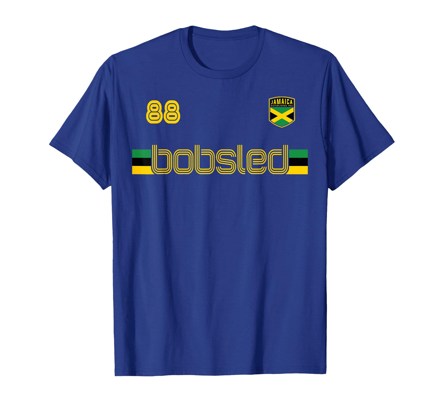 JAMAICA BOBSLED Team Vintage Jamaican Flag Clothing T-Shirt