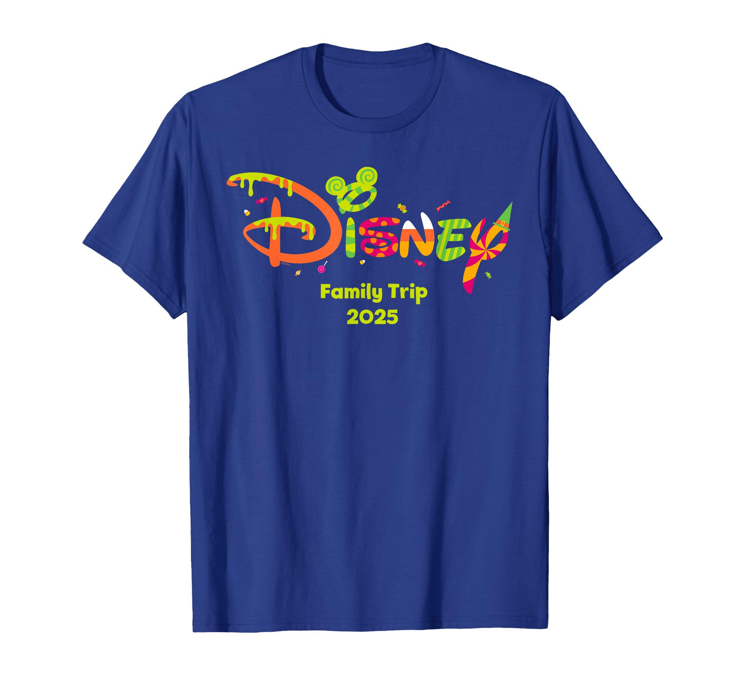 Disney Family Trip 2025 Halloween Treats Logo Fall Vacation T-Shirt