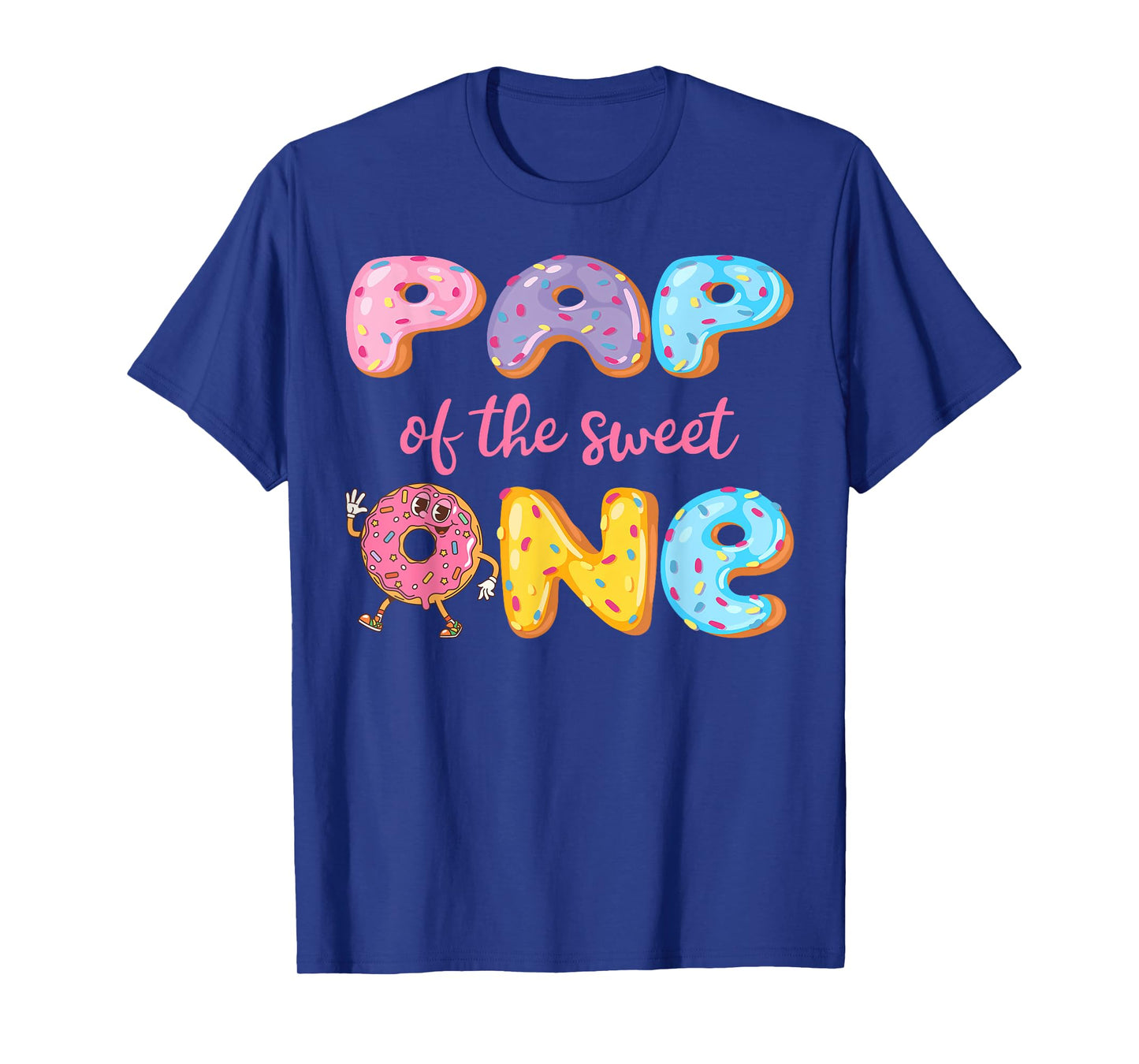 Pap Of The Sweet One Funny 1St Birthday Girl Donut T-Shirt