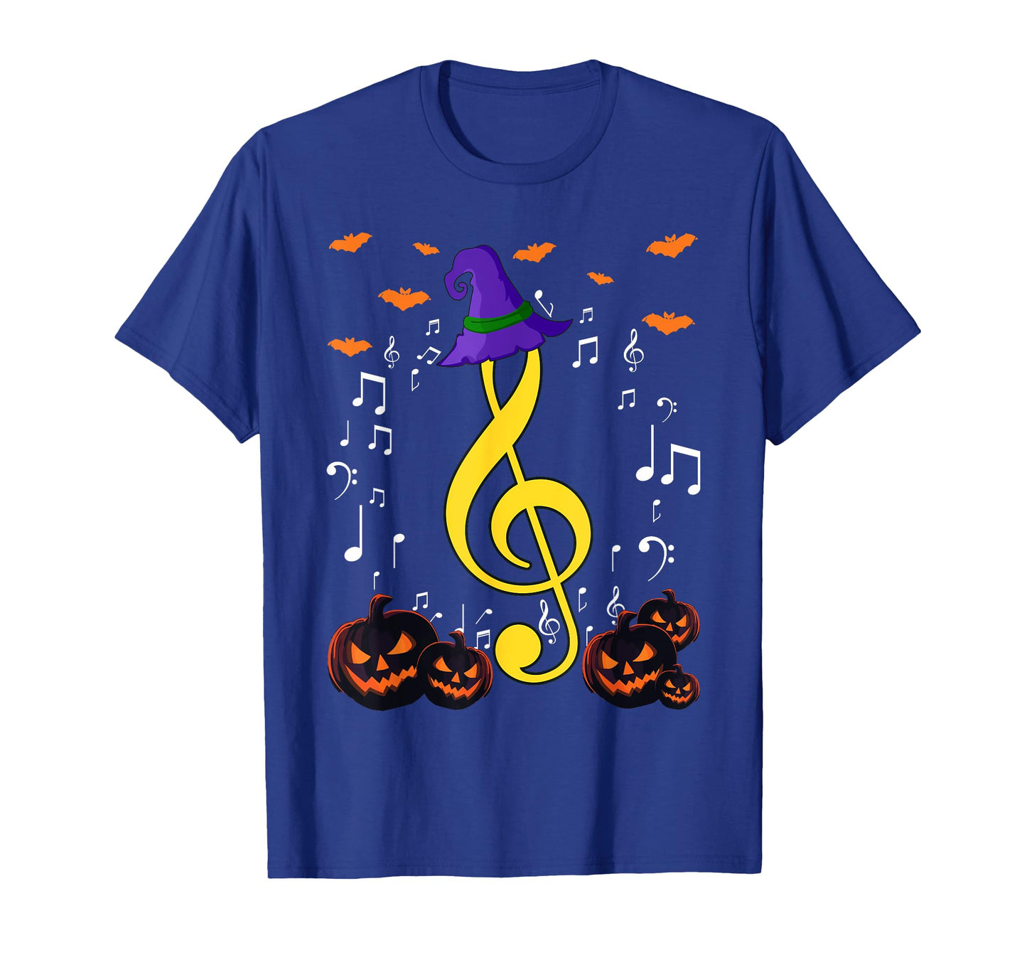 Music Note Pumpkin Fall Music Teacher Halloween Costume T-Shirt