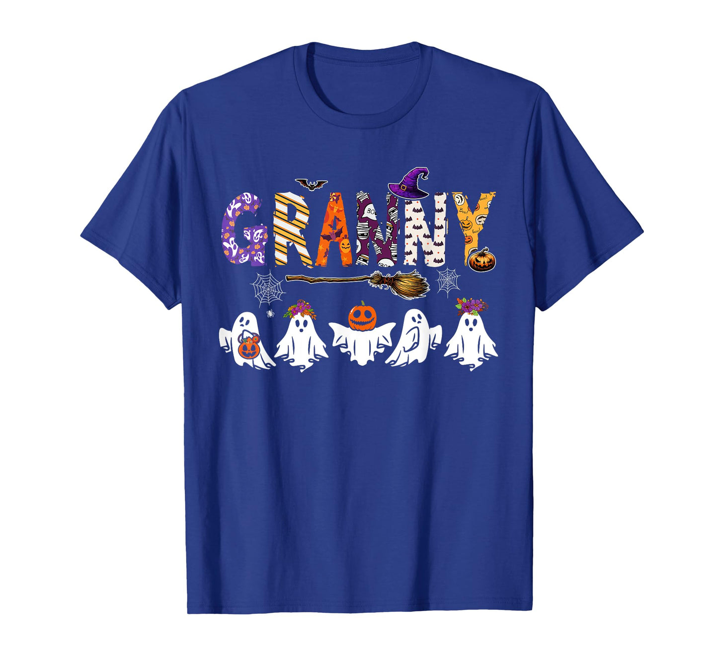 Granny Halloween Boo Ghost Horror Costume Family Funny Party T-Shirt