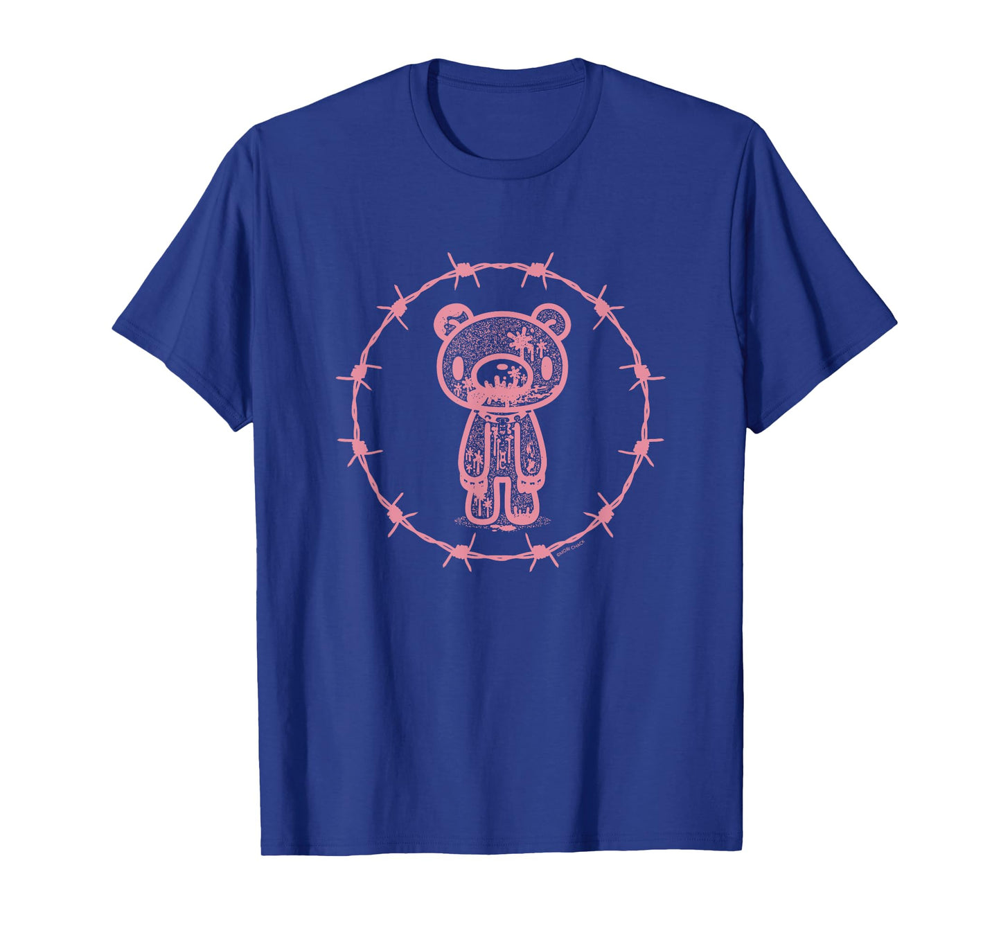 Gloomy Bear The Naughty Grizzly Barbed Wire Circle Halloween T-Shirt