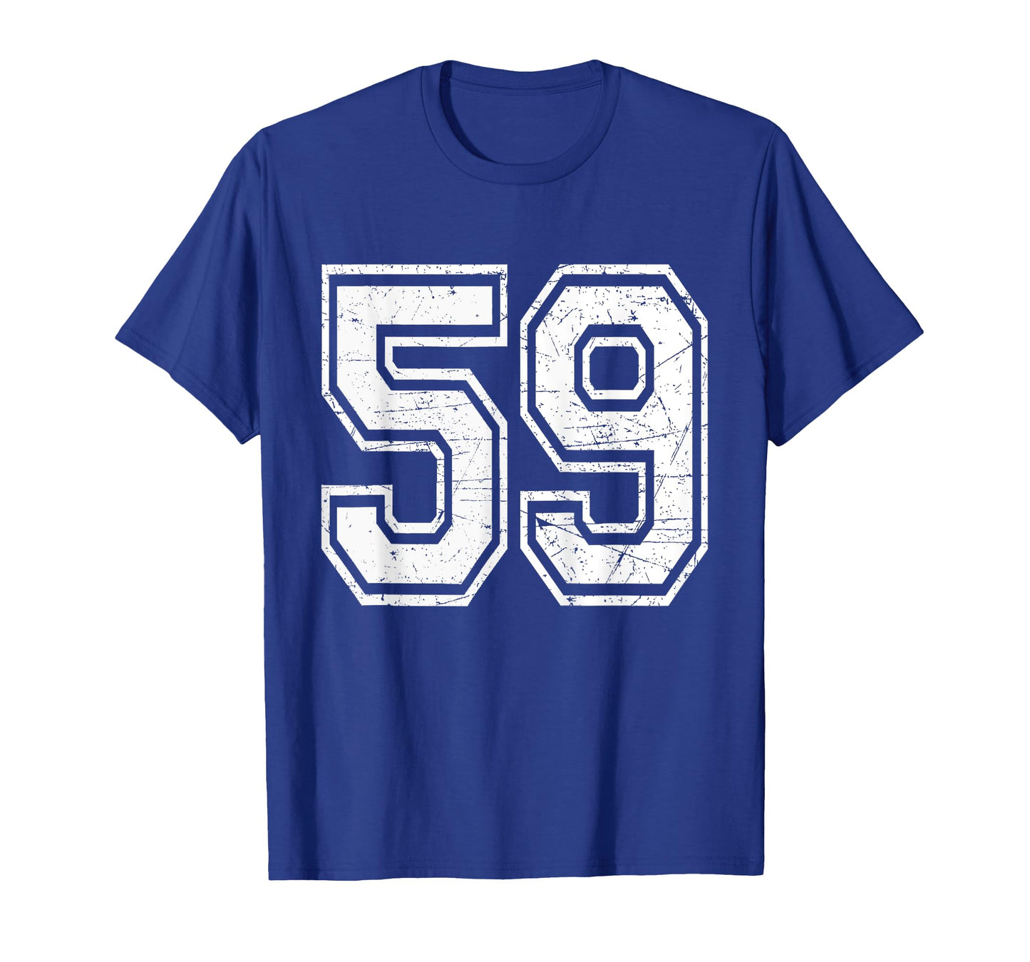 Number 59 Varsity Sports Team Jersey 59th Birthday T-Shirt