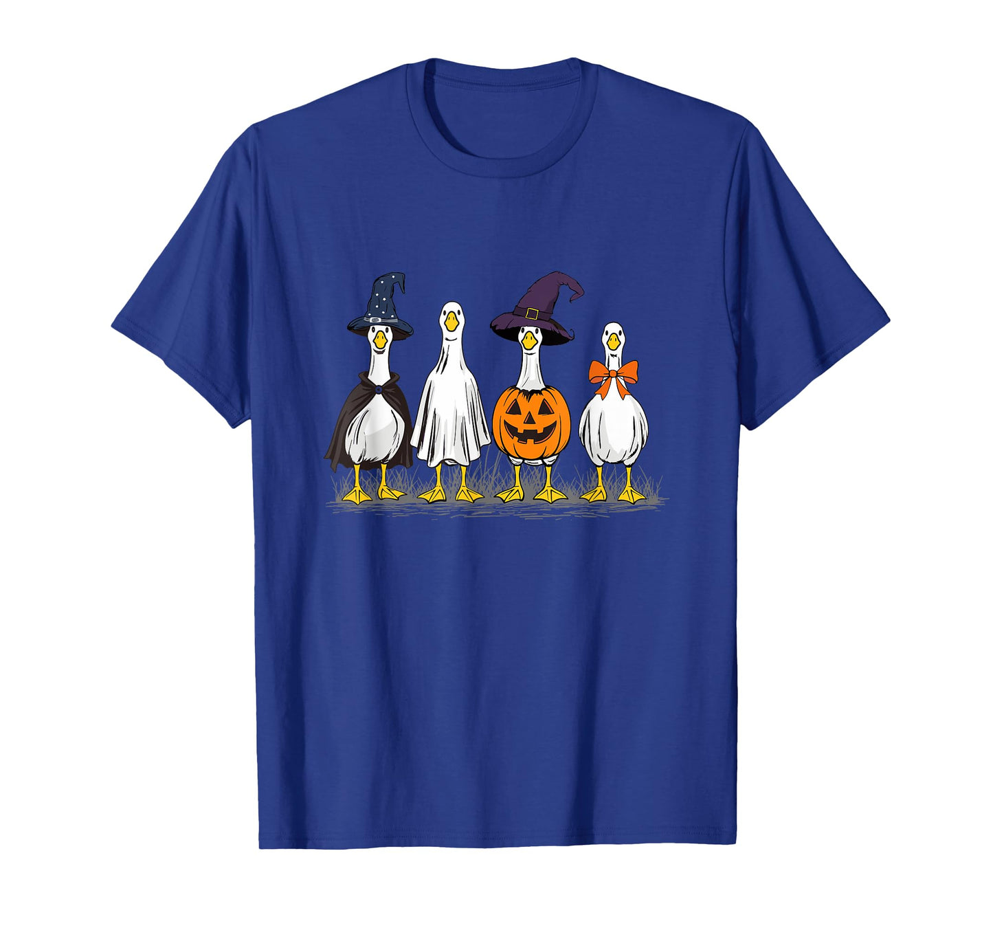 Boo Ghost Goose Halloween Goose Spooky Season SIlly Goose T-Shirt