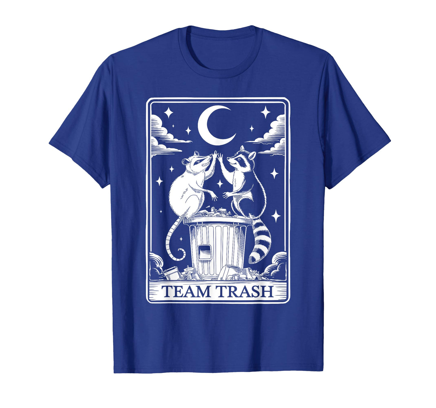 Opossum Raccoon Team Trash Tarot Card Gifts For Men Women T-Shirt