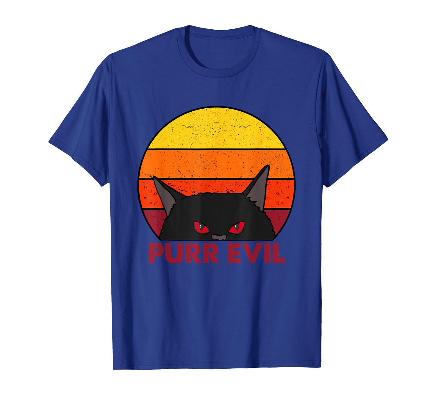 Satanic Cat Evil Black Cat Funny Purr Evil Cat T-Shirt