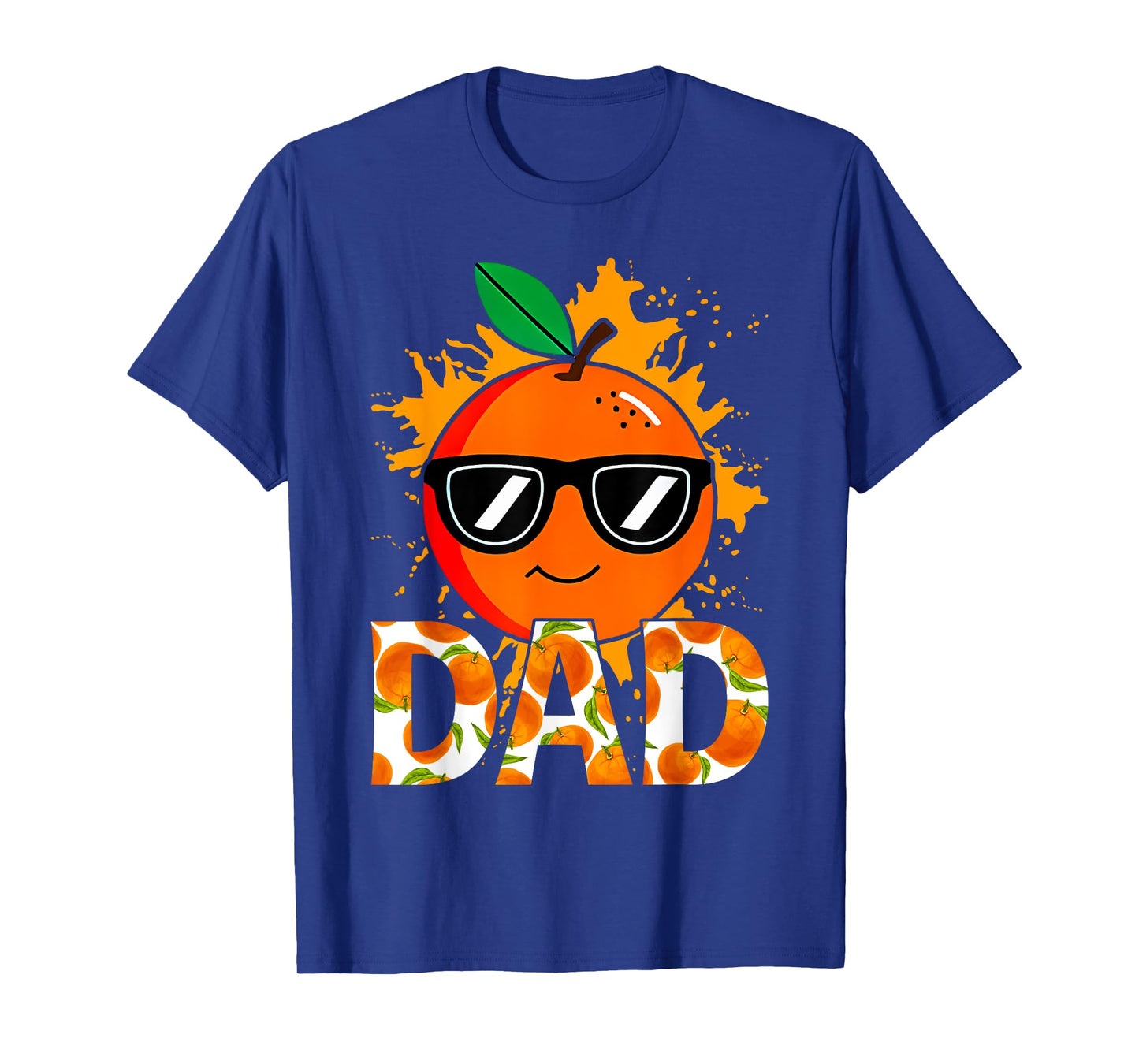 Dad of The Little Cutie Baby Shower Orange 1st Birthday T-Shirt