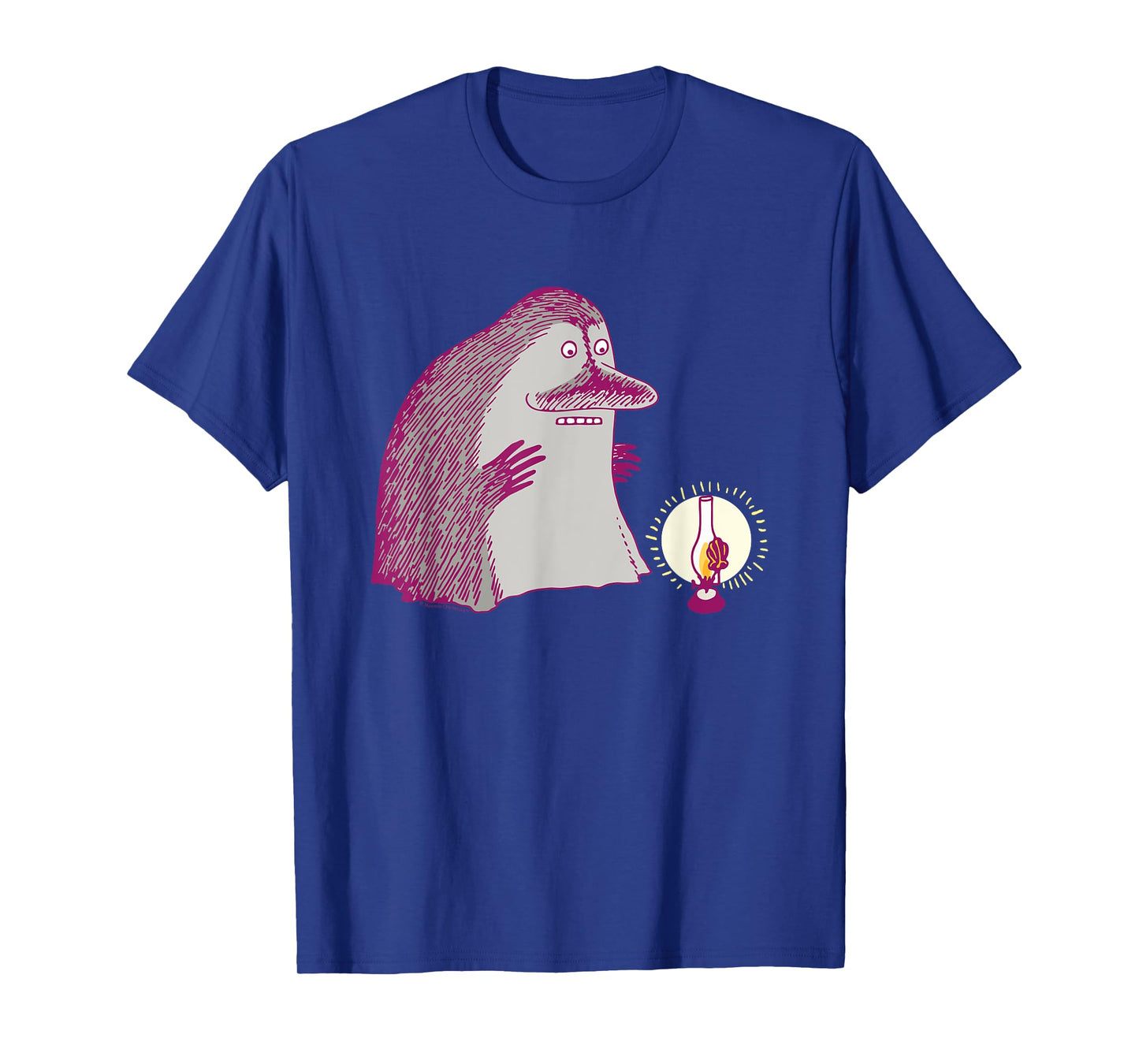 Moomin The Groke Spooky Lamp Light T-Shirt
