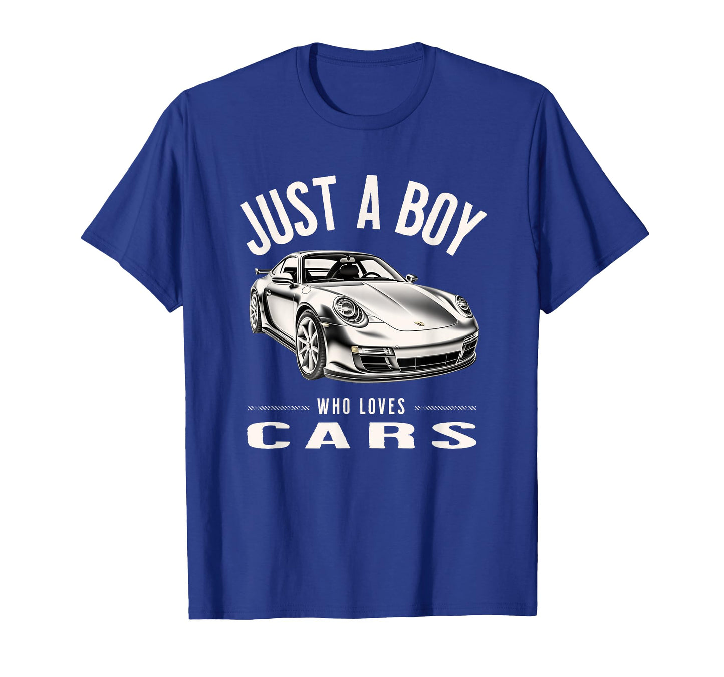 Just a Boy Who Loves Cars Supercar Sports Car T-Shirt