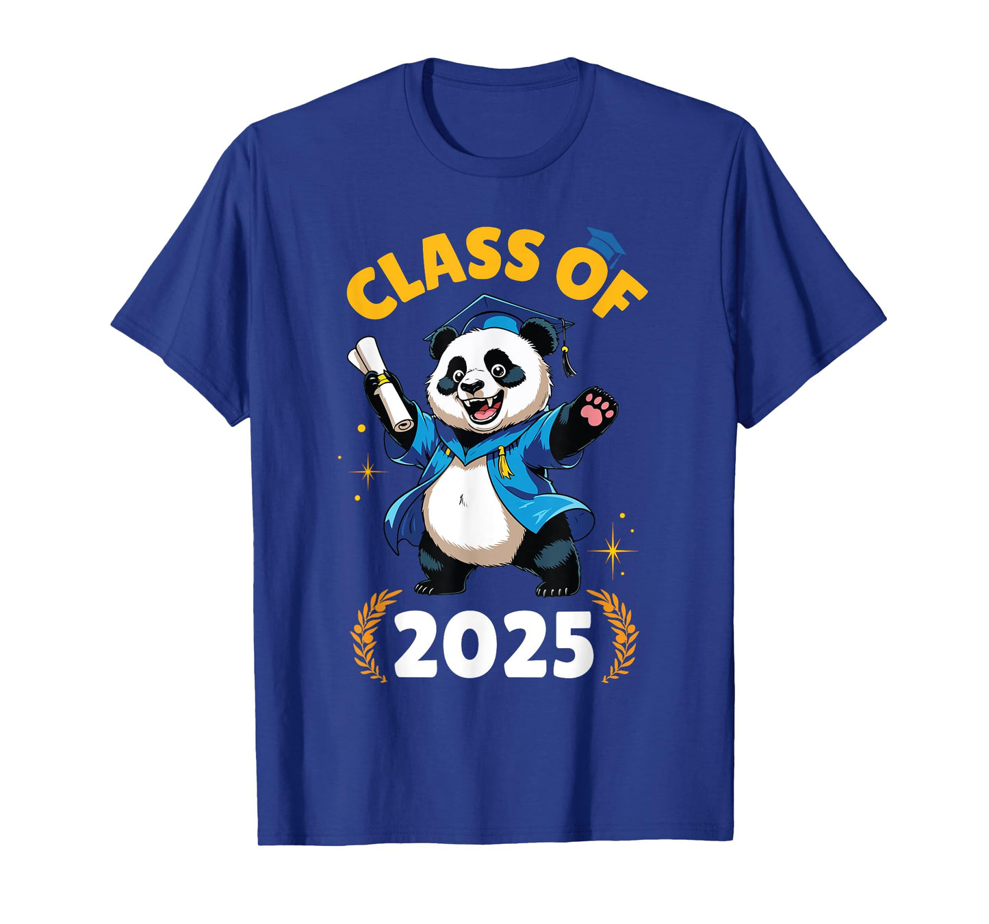 Panda Senior Class Of 2025 Graduation Day School College T-Shirt