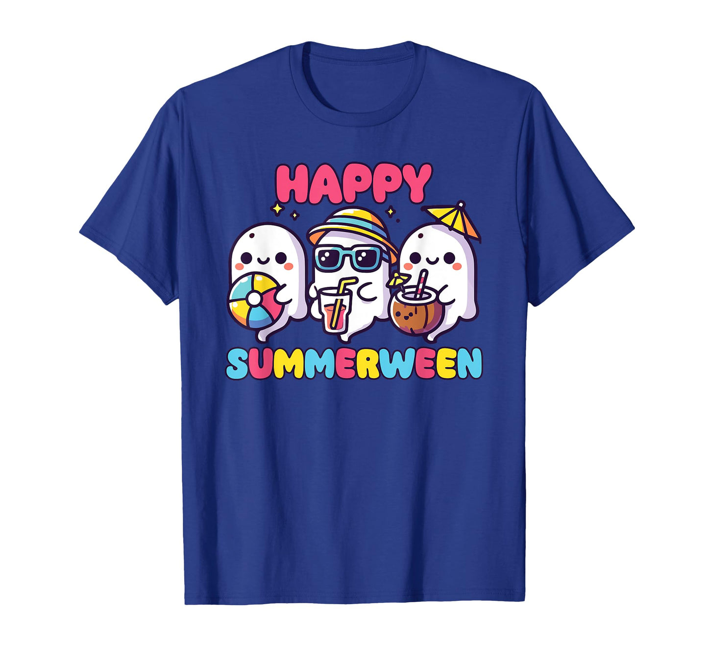 Happy Summerween Summer Halloween Ghost T-Shirt