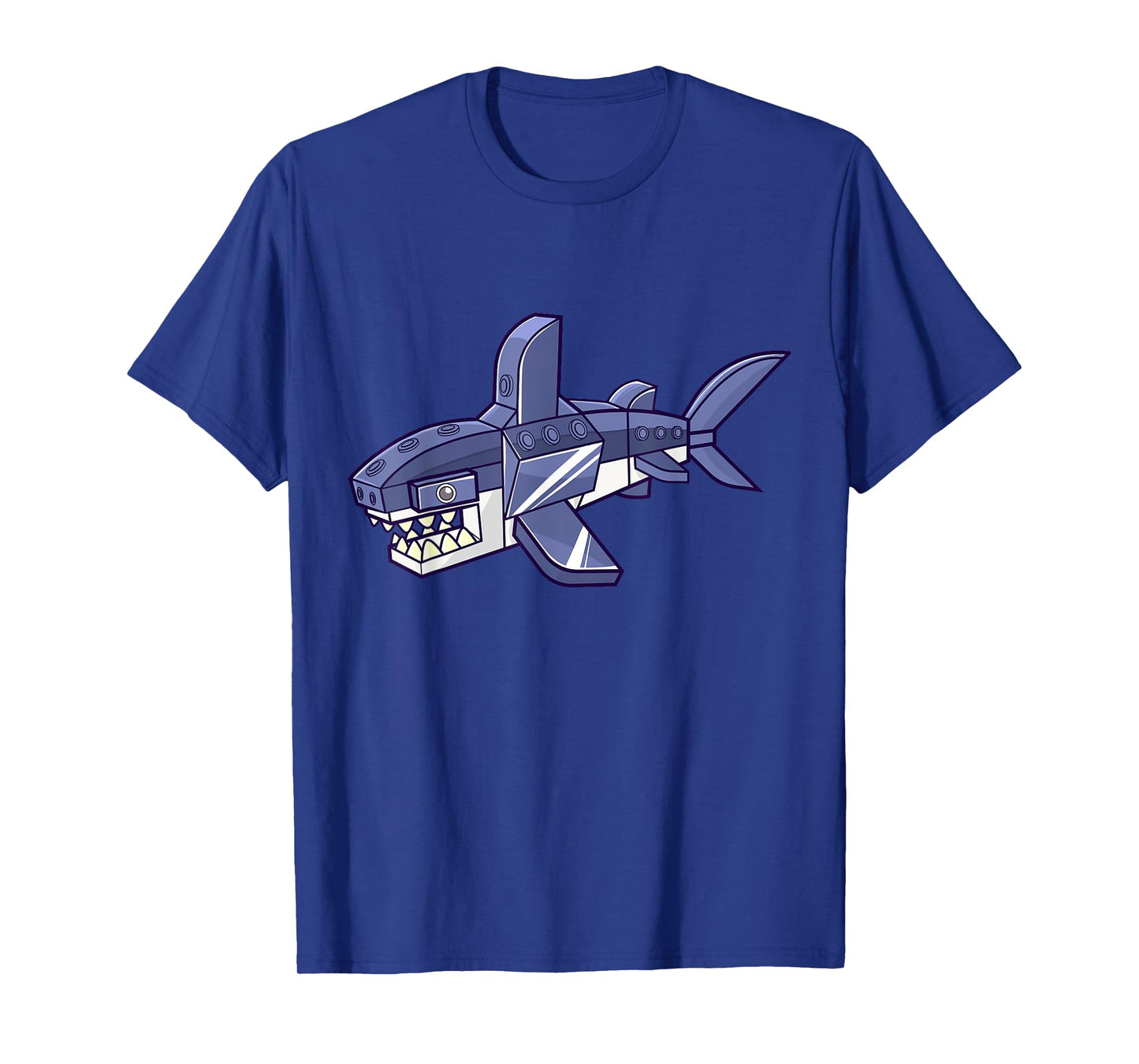 Shark Master Builder Building Blocks Boys Kids T-Shirt