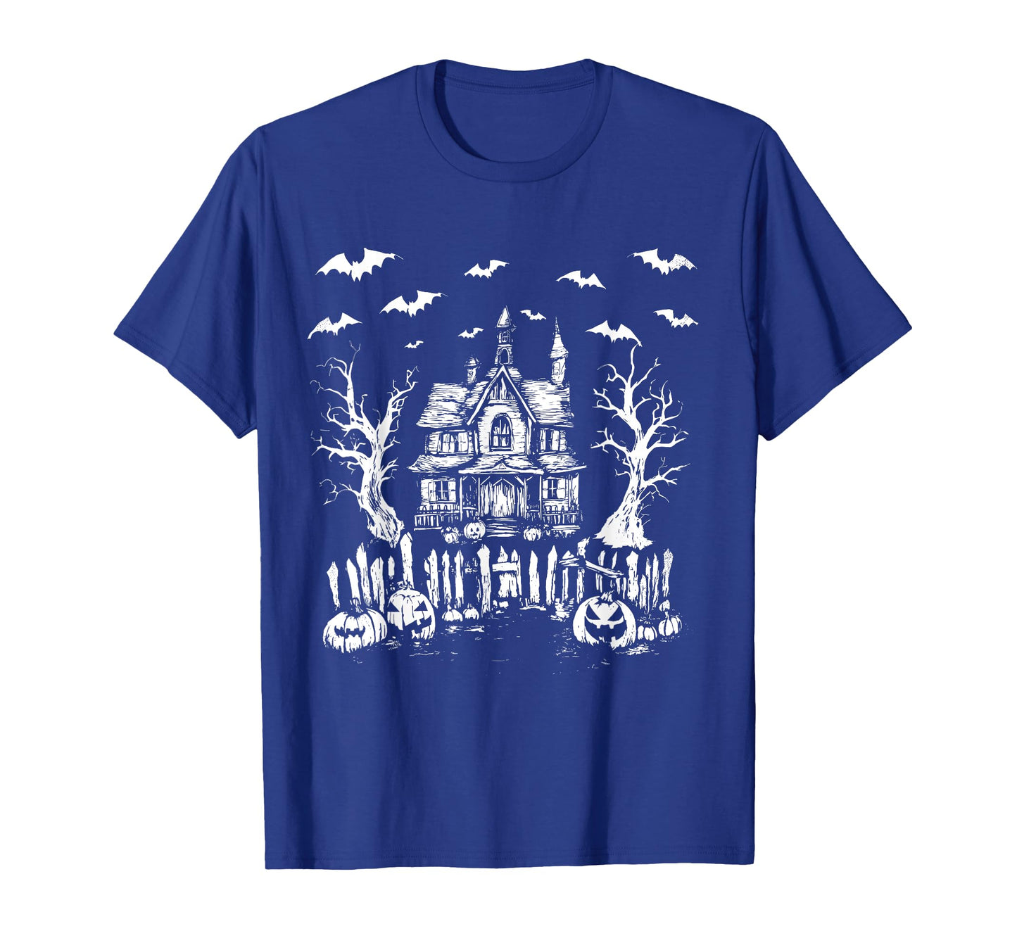 Haunted House Halloween Horror Jack O Lantern Spooky Season T-Shirt