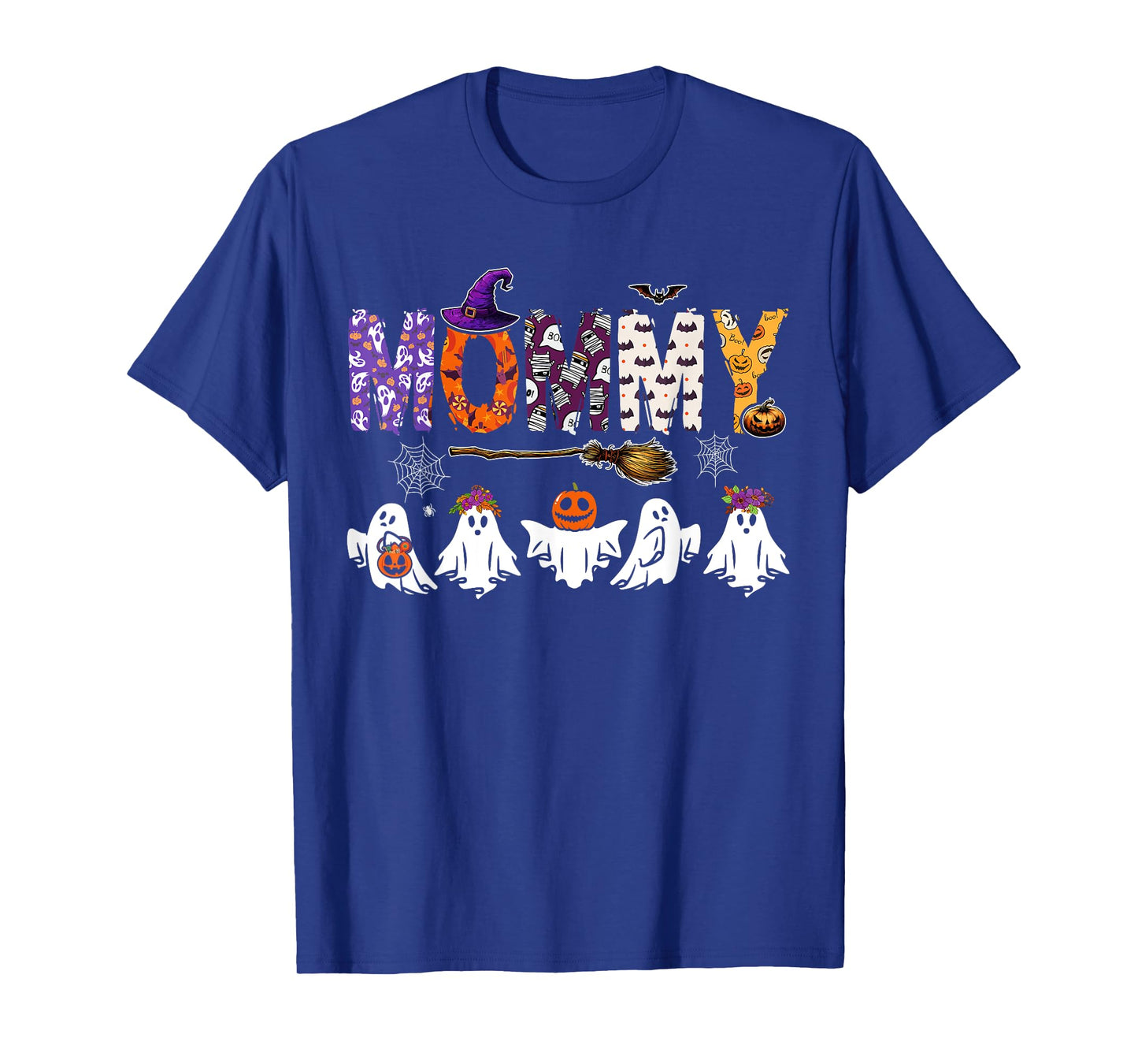 Mommy Halloween Boo Ghost Horror Costume Family Funny Party T-Shirt