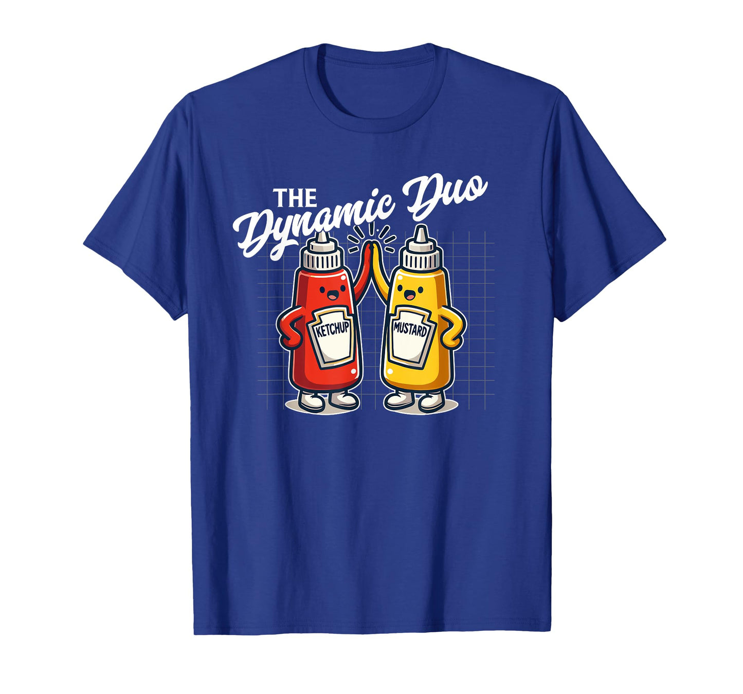 Ketchup Mustard Dynamic Duo Best Friends Funny Condiment T-Shirt