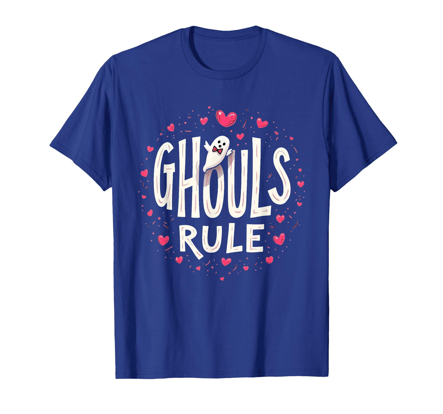 Ghouls Rule - Cute Halloween Girl Ghost Pun T-Shirt