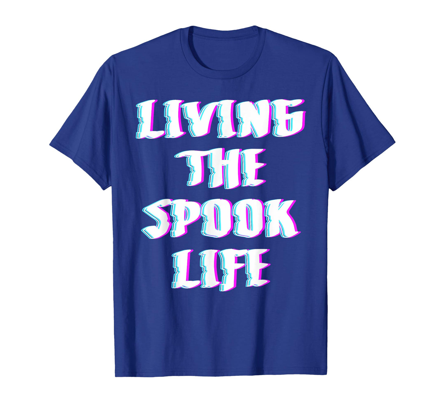 Living The Spook Life Funny Spooky Ghost Bait Design T-Shirt