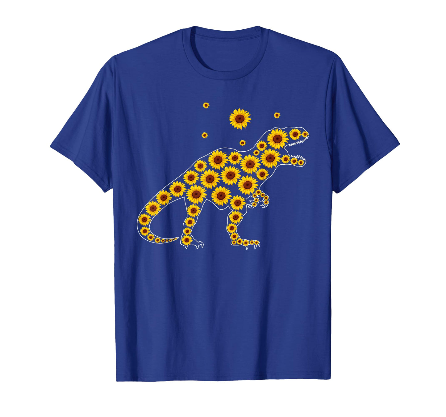 Sunshine Dinosaurs T-rex Sunflower Rex Sun Flower dinosaur T-Shirt