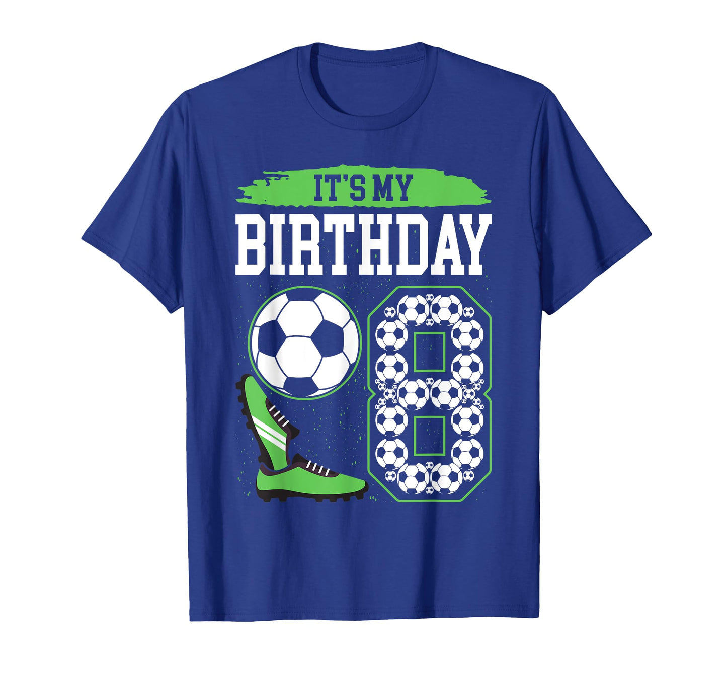 It's My 8th Soccer Birthday Party 8th Birthday Boy Soccer T-Shirt